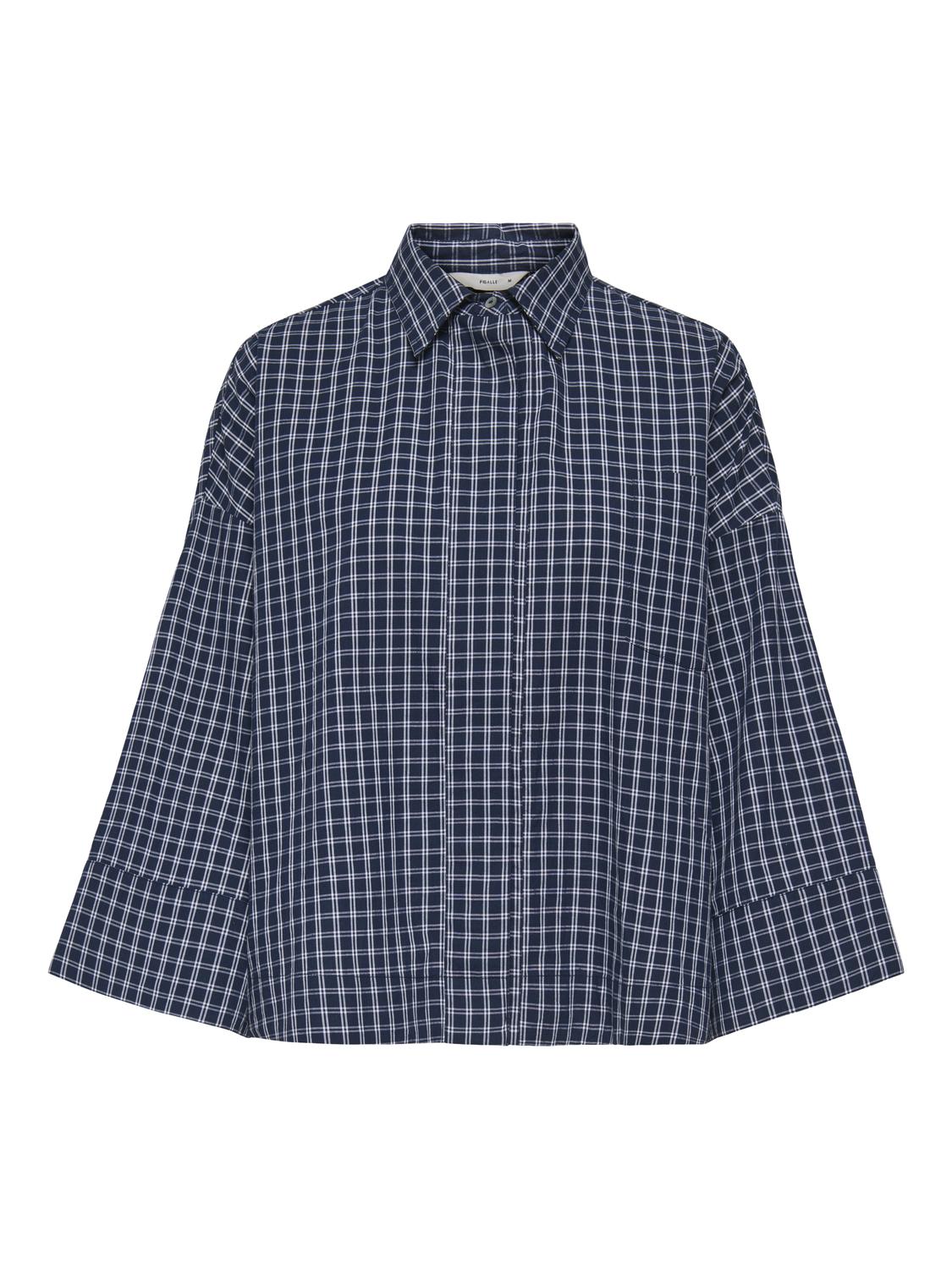 PGMADDI 7/8 LOOSE CHECK SHIRT WVN