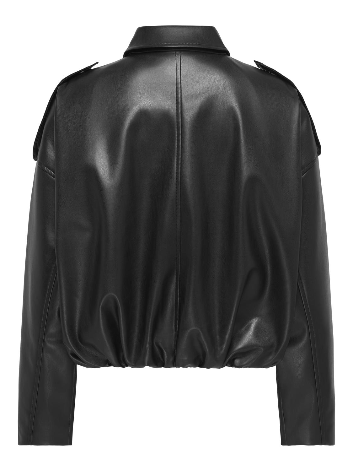 ONLMOON-NELI L/S FAUX LEATHER BOMBER PNT - 7