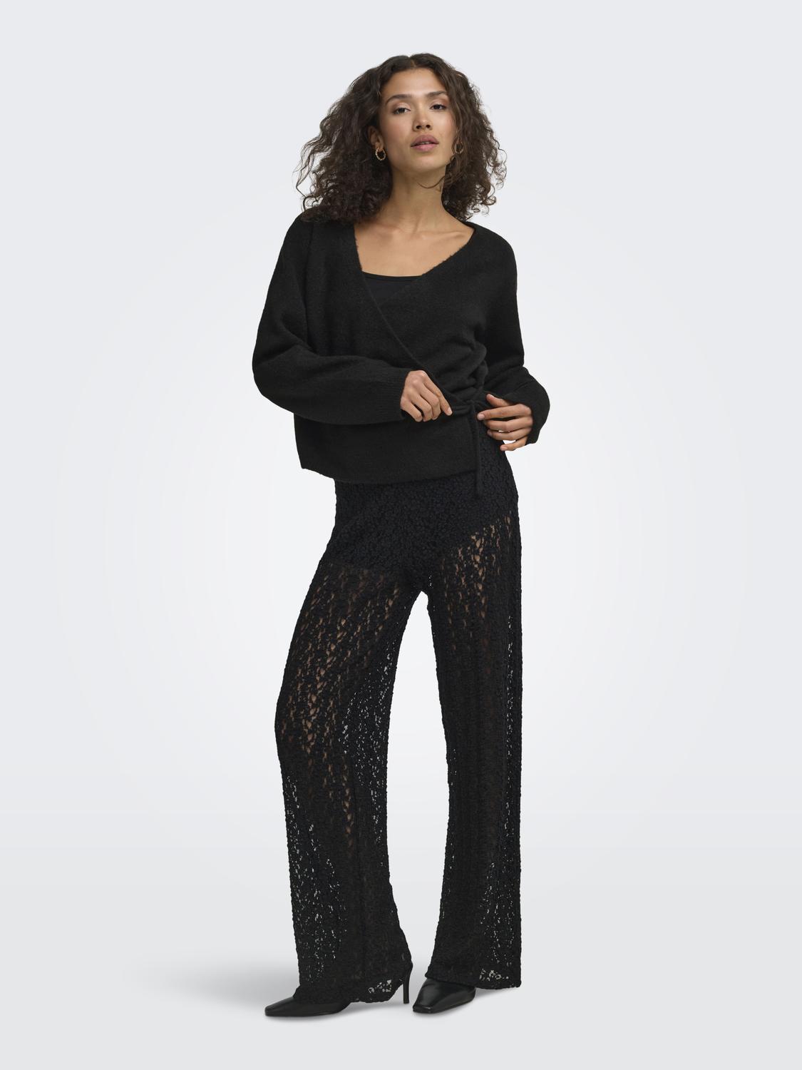 ONLLIVA LS V-NECK WRAP KNT - 6