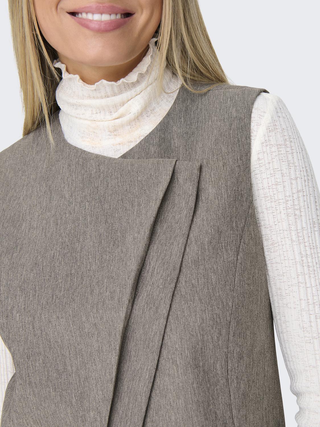 ONLNOVI S/L MEL ASYM WAISTCOAT TLR - 4