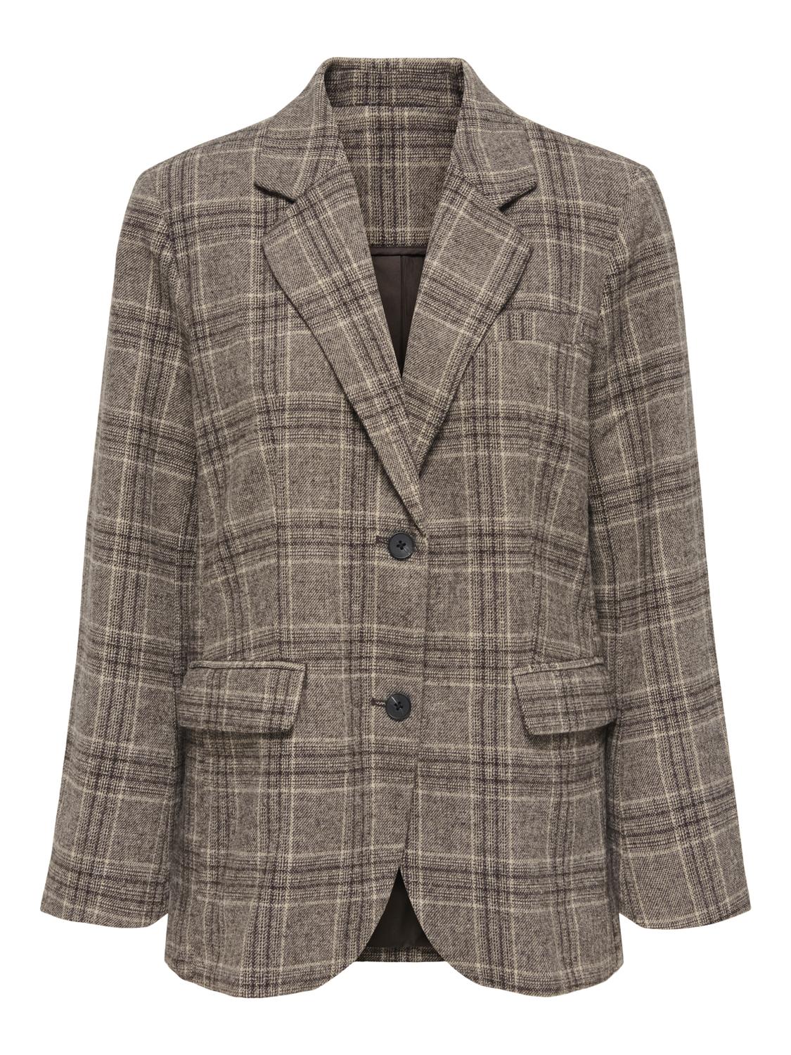 ONLAURORA CHECK BLAZER OTW