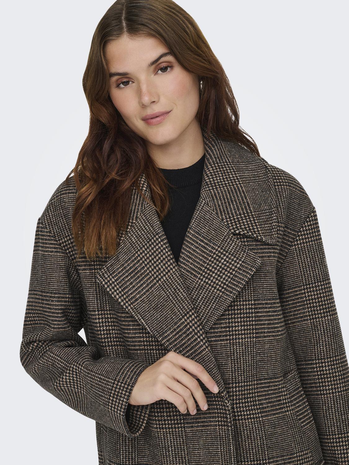 ONLMADISON LIFE CHECK COAT CC OTW UG - 5
