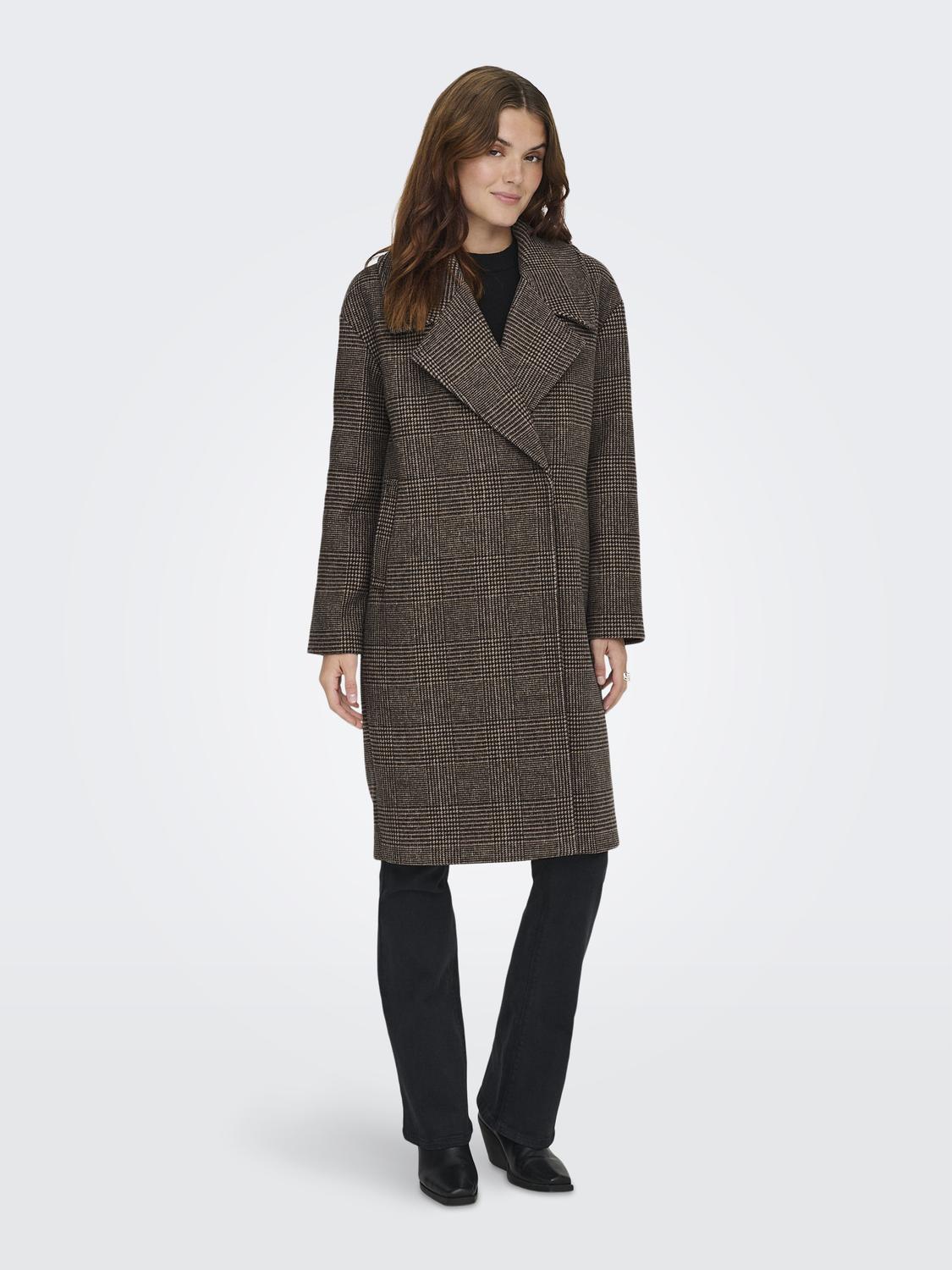 ONLMADISON LIFE CHECK COAT CC OTW UG - 6