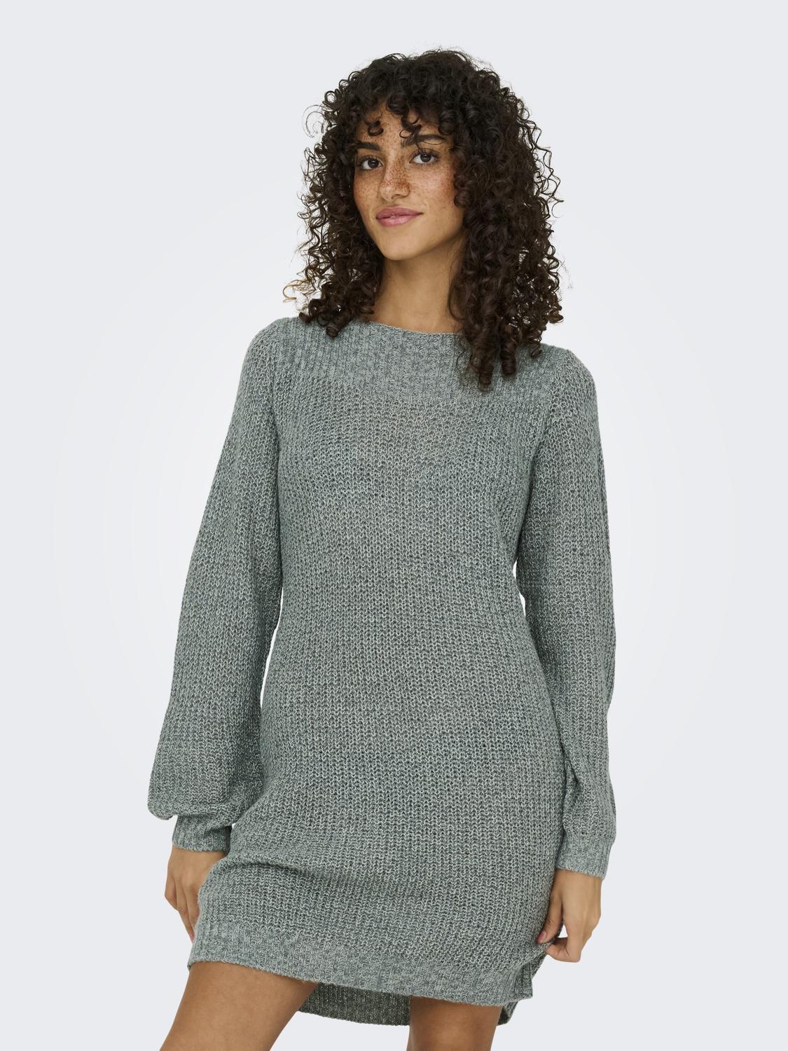 JDYWHITNEY MEGAN L/S BOAT DRESS KNT NOOS