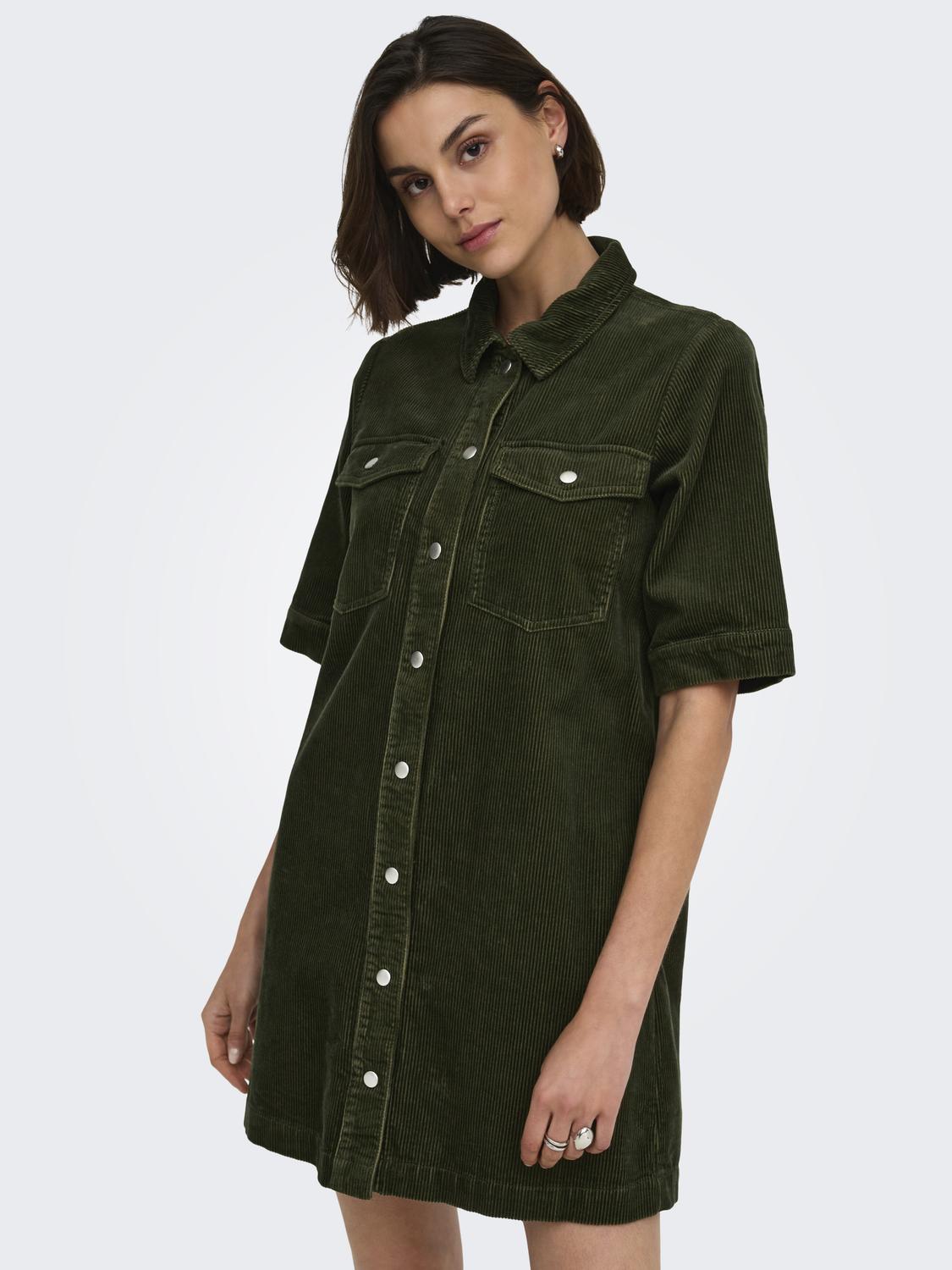 JDYSHIRAZ S/S BUTTON DRESS PNT NOOS - 5