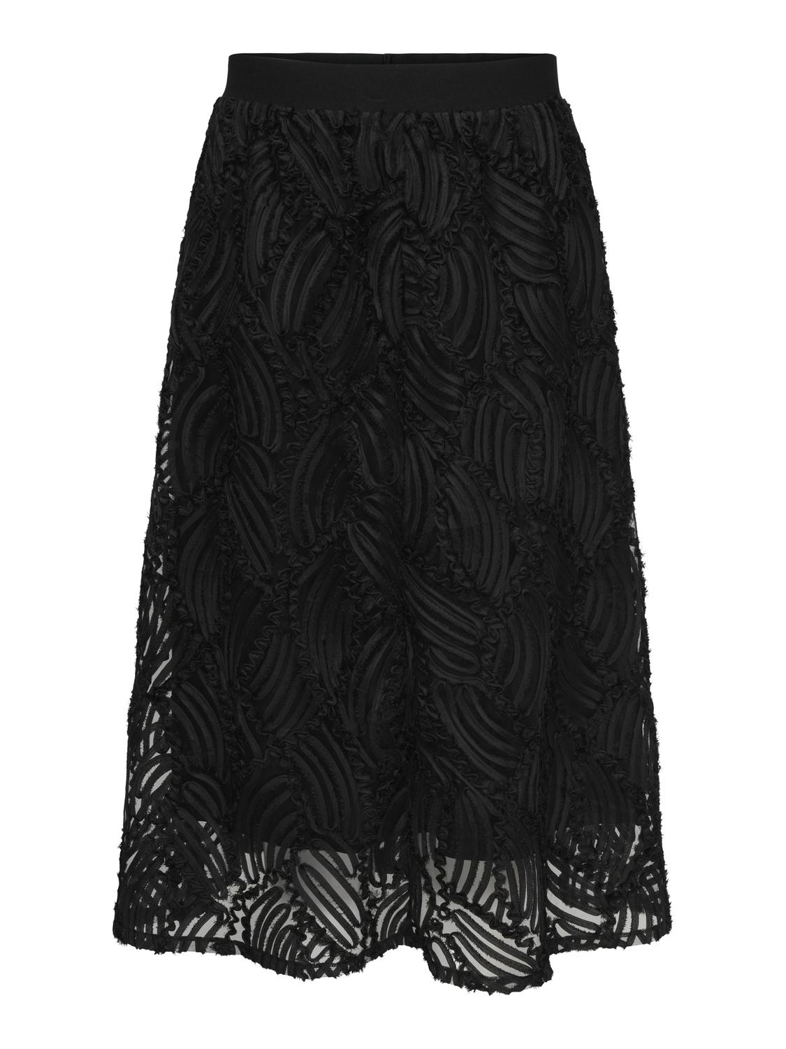 JDYISLA EMB LAYERED MIDI SKIRT JRS - 3