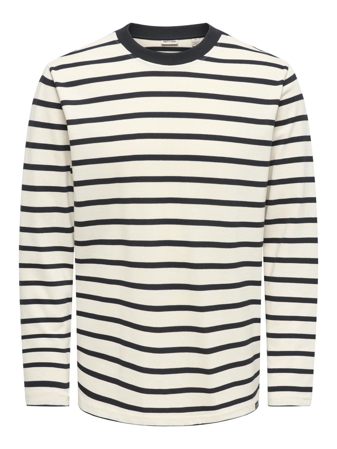 ONSSHANE REG LS STRIPED TEE WW VD - 3
