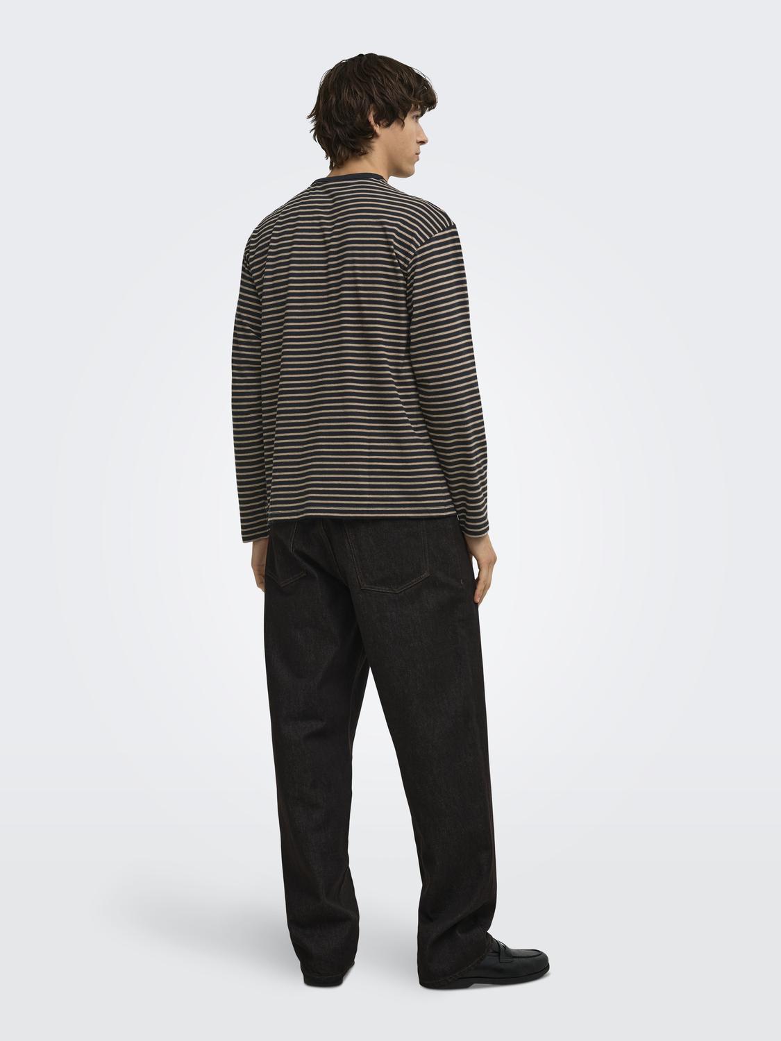 ONSGEORGE RLX LS STRIPE TEE NOOS - 2