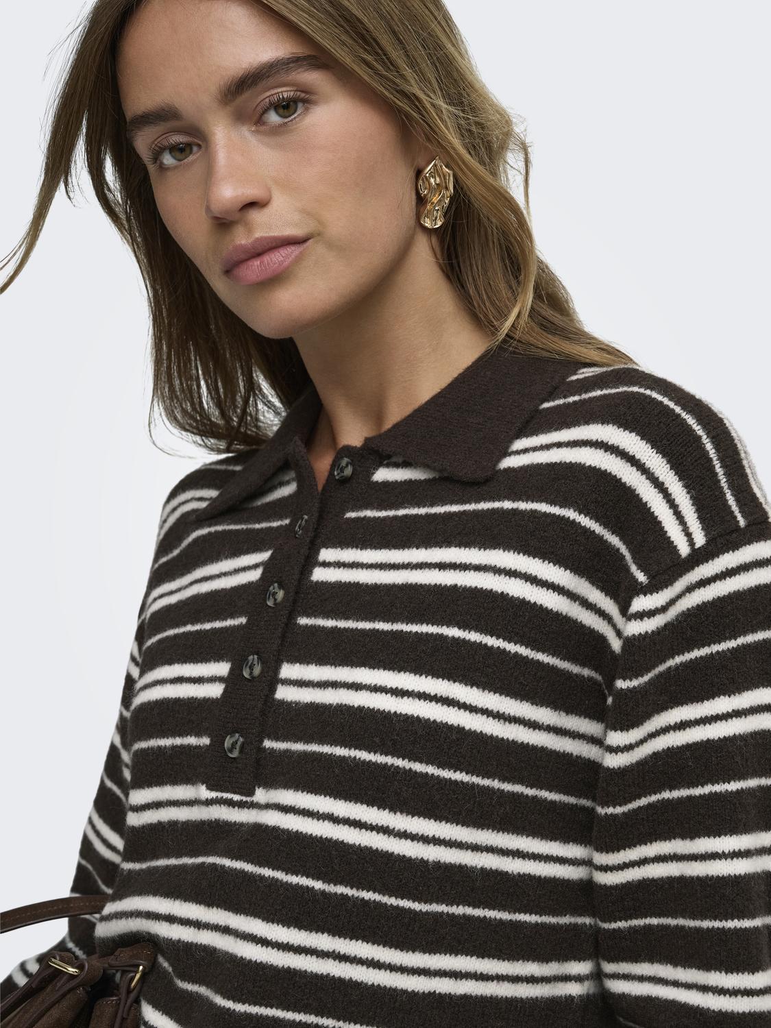 JDYCHLOE L/S POLO PULLOVER KNT - 4