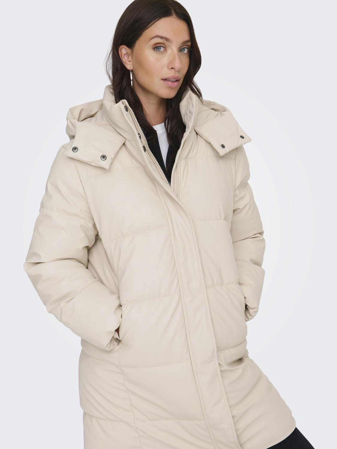 ONLAGNES COATED LONG PUFFER COAT OTW - 4