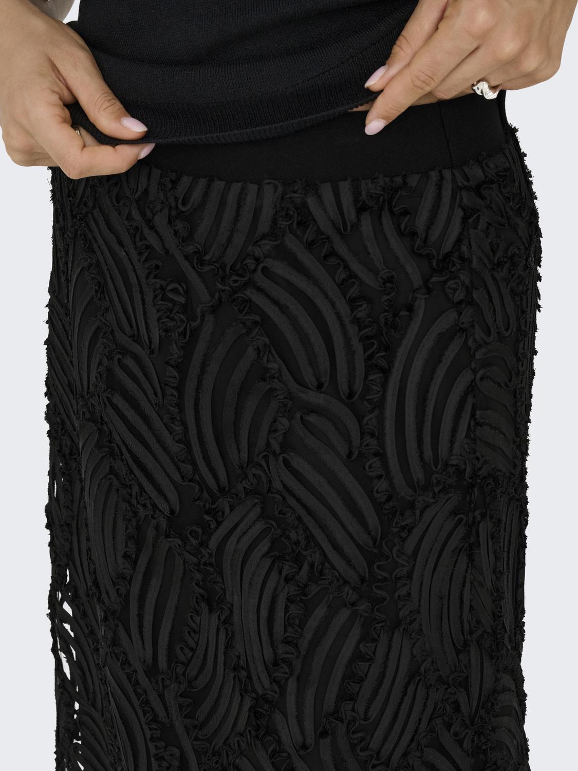 JDYISLA EMB LAYERED MIDI SKIRT JRS - 4