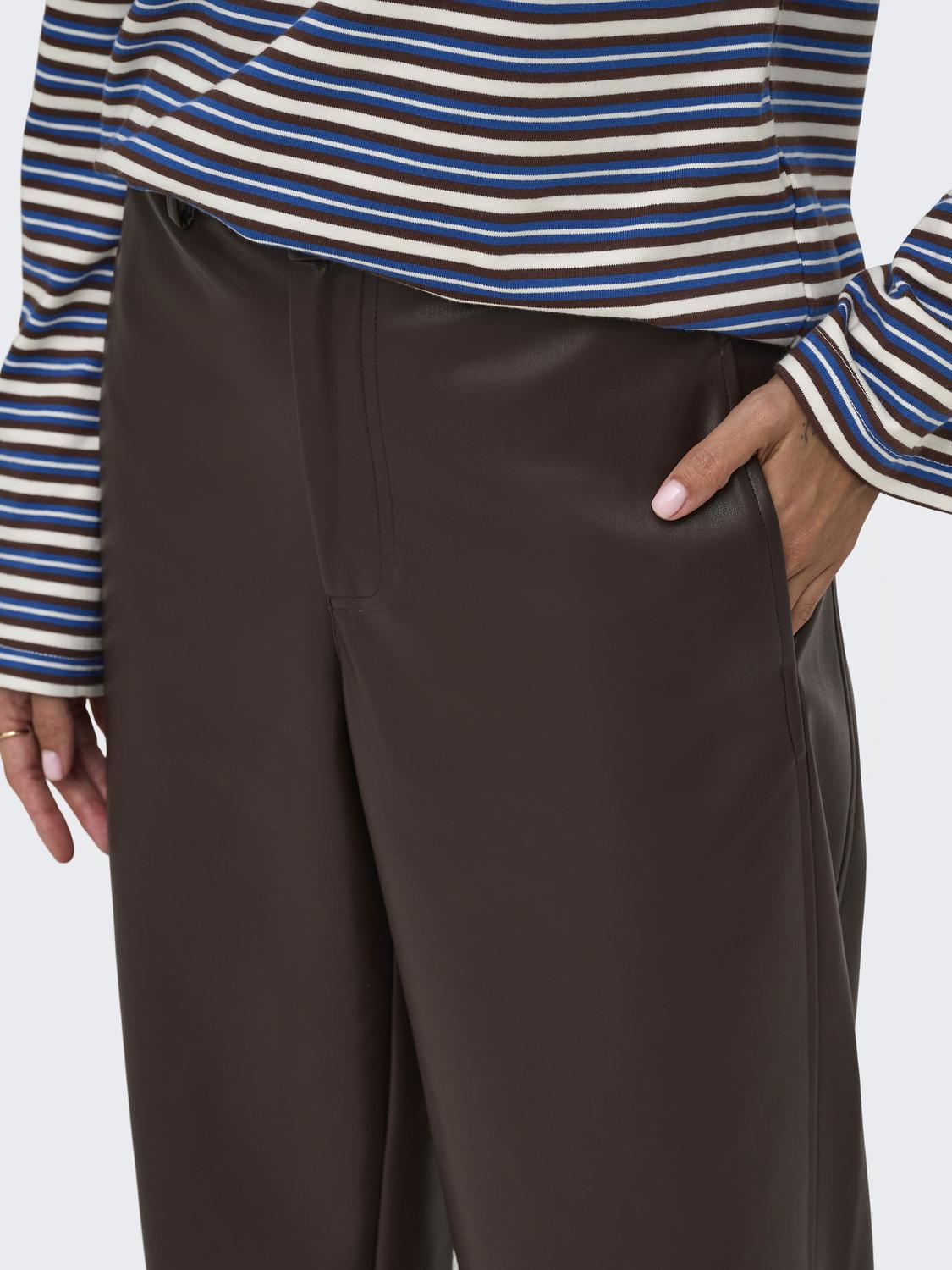 ONLNELI MW FAUX LEA BARREL PANT PNT - 5