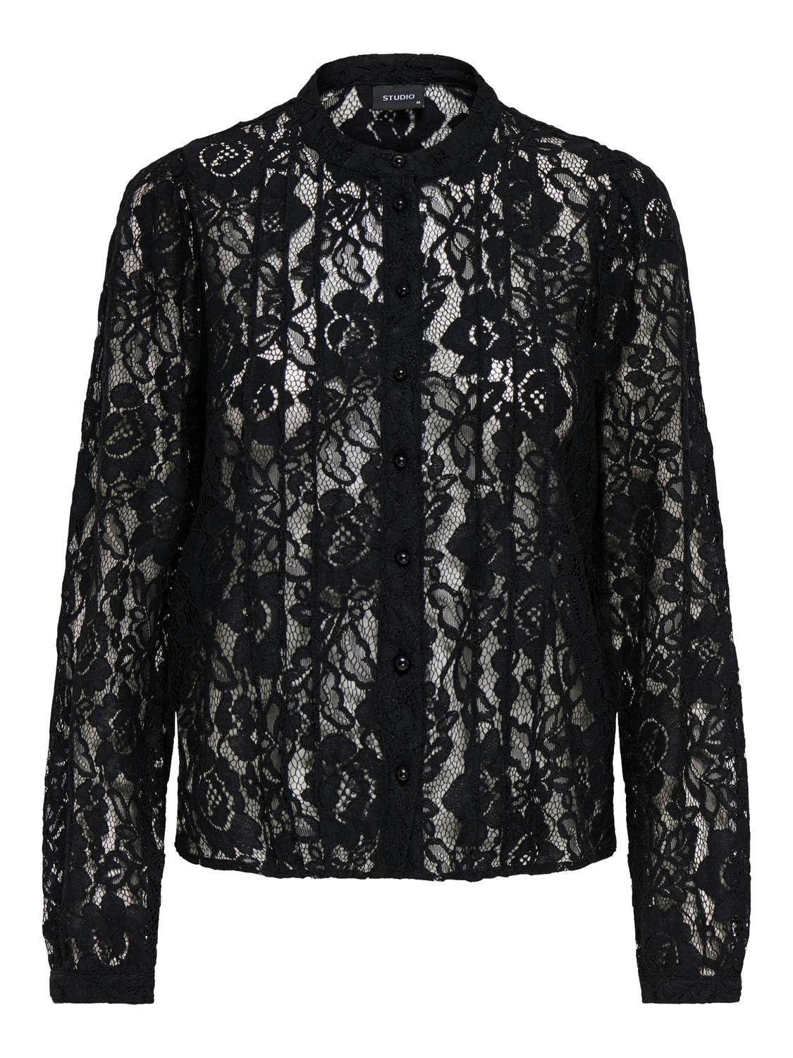 STUHOLLY L/S LACE SHIRT JRS