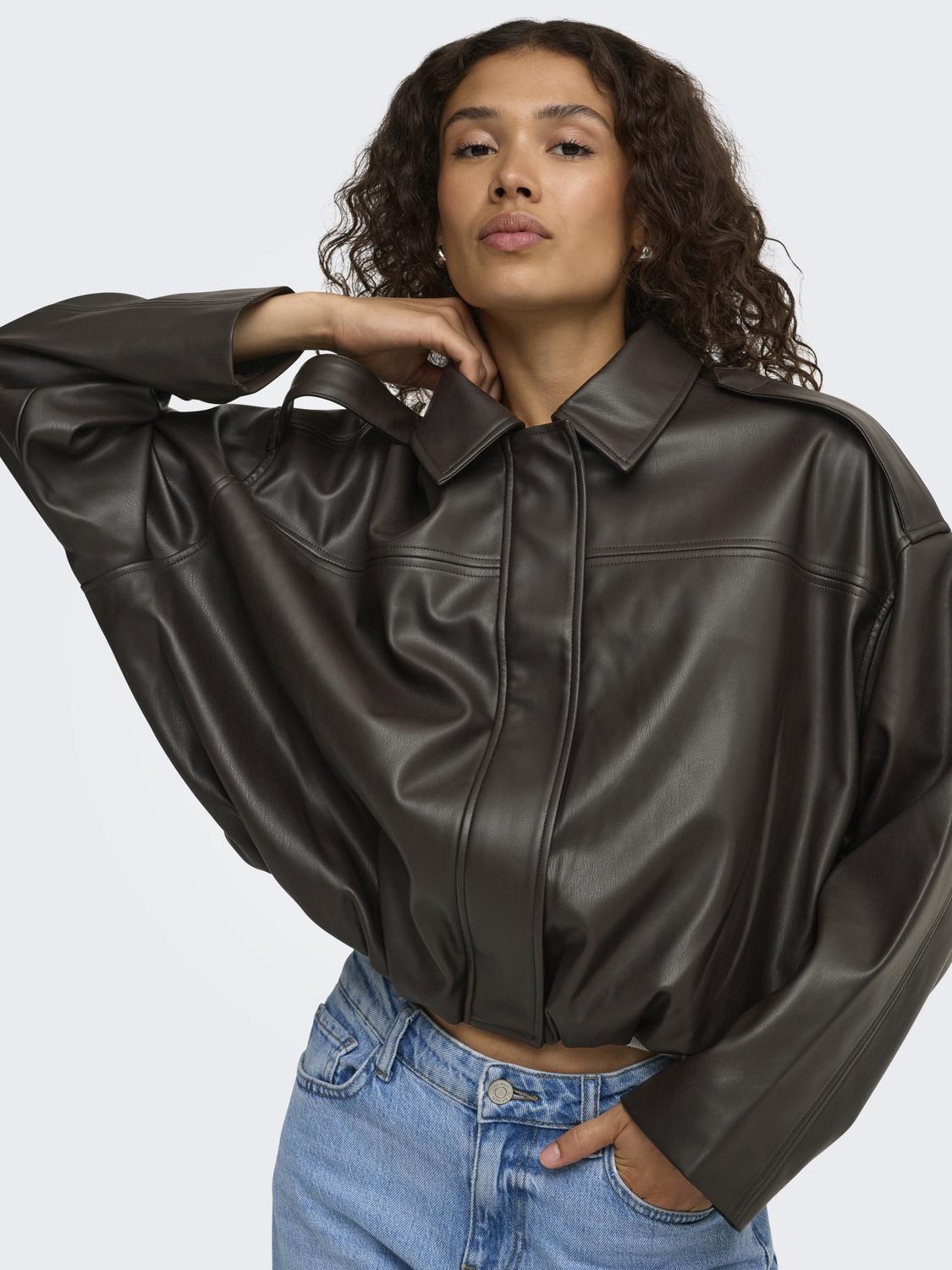 JDYANE FAUX LEATHER BAT JACKET OTW NOOS - 5