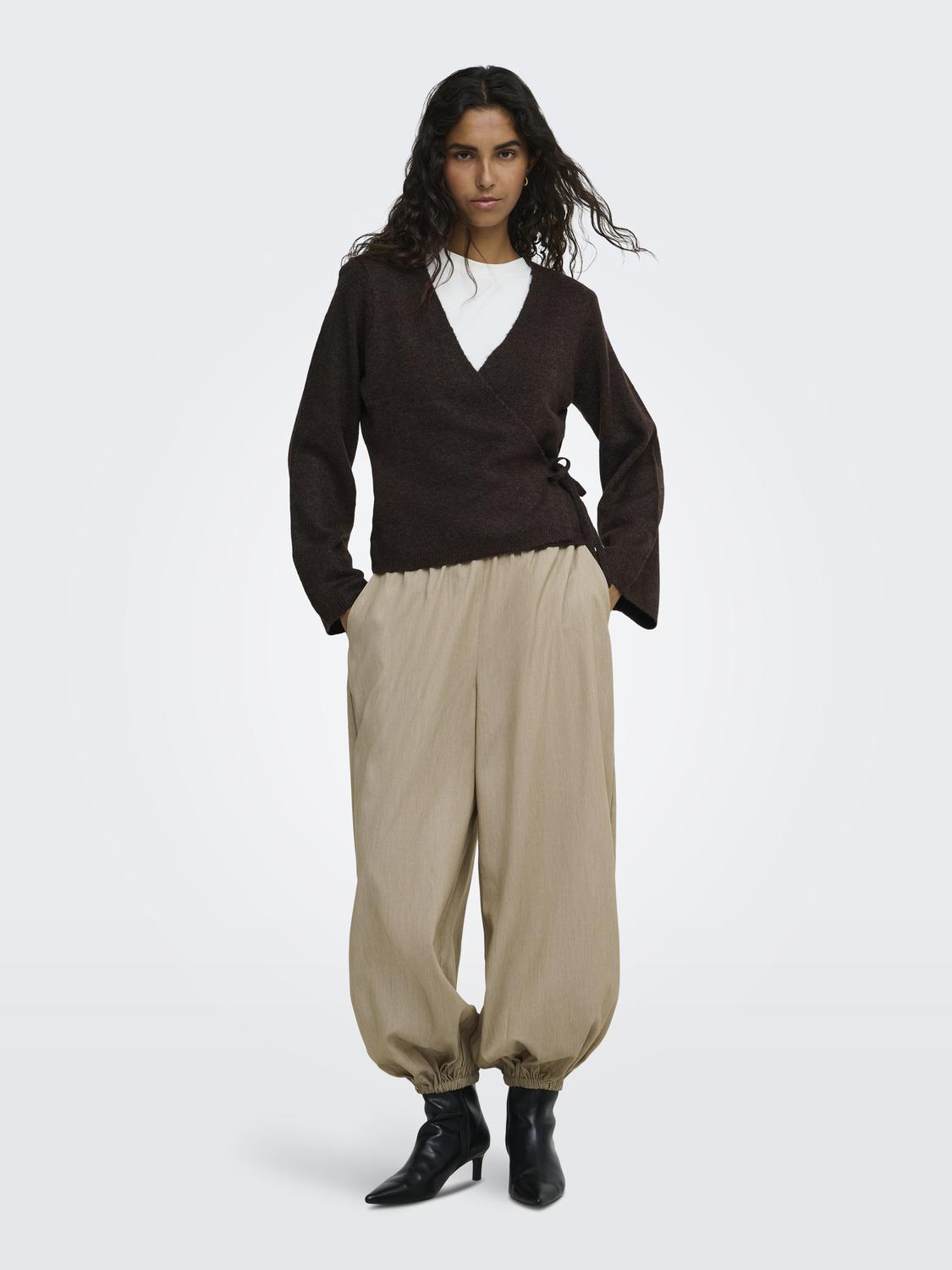 JDYSUPER BECKY L/S WRAP CARDI KNT NOOS - 6
