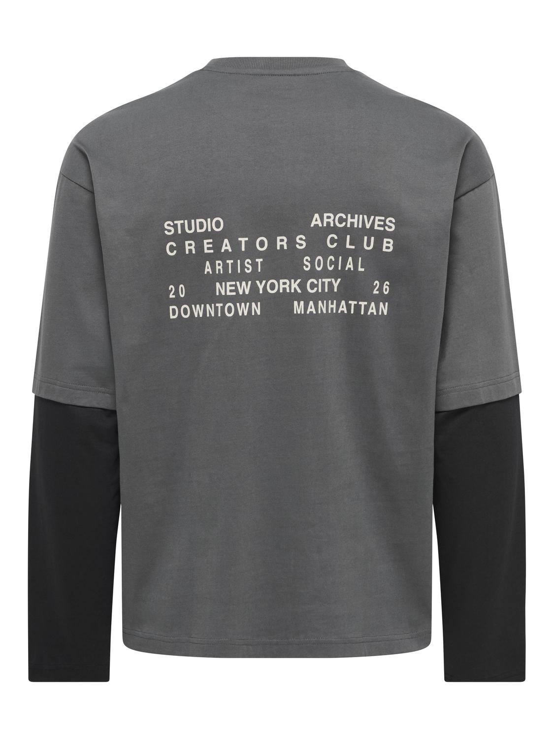 ONSADON BOXY DOUBLE LAYER TEE - 5