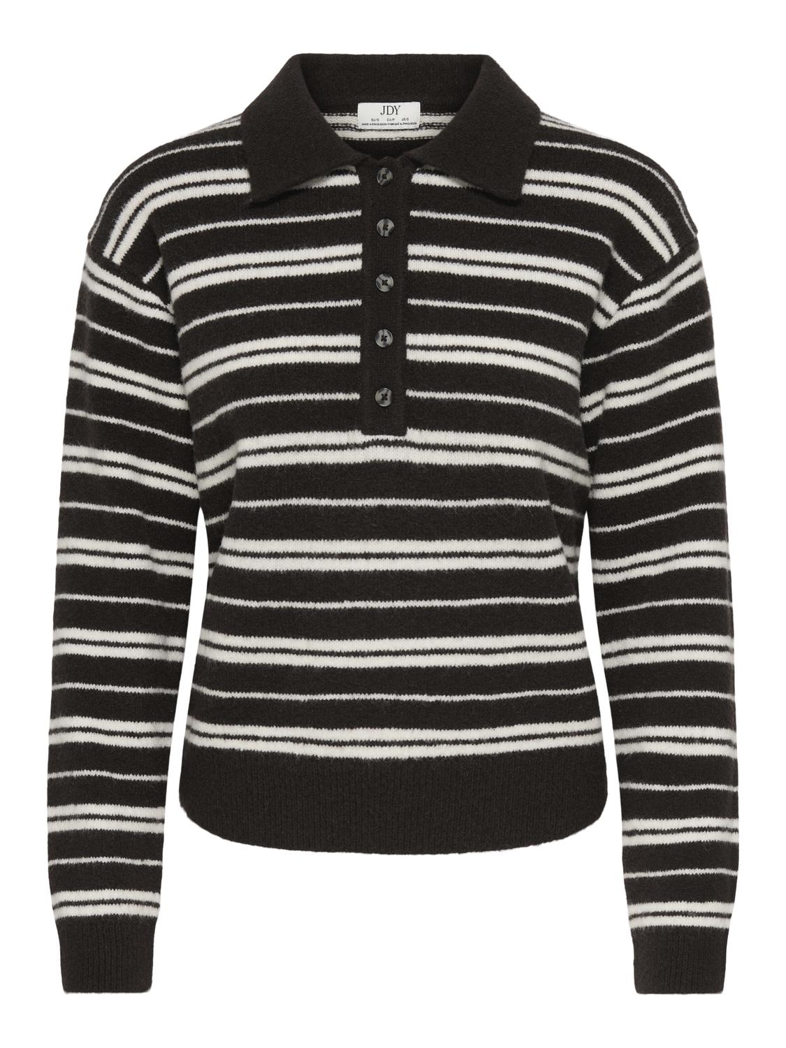 JDYCHLOE L/S POLO PULLOVER KNT - 3