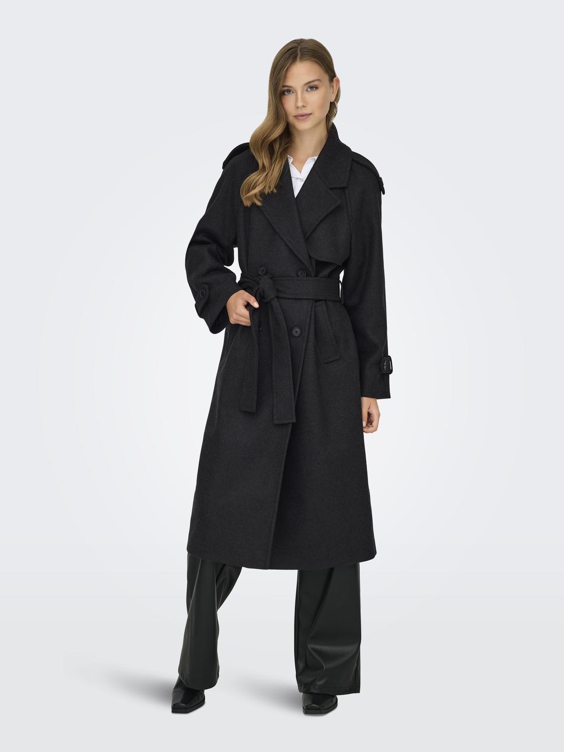 ONLDEAR-TRILLION LONG BELT COAT PNT NOOS