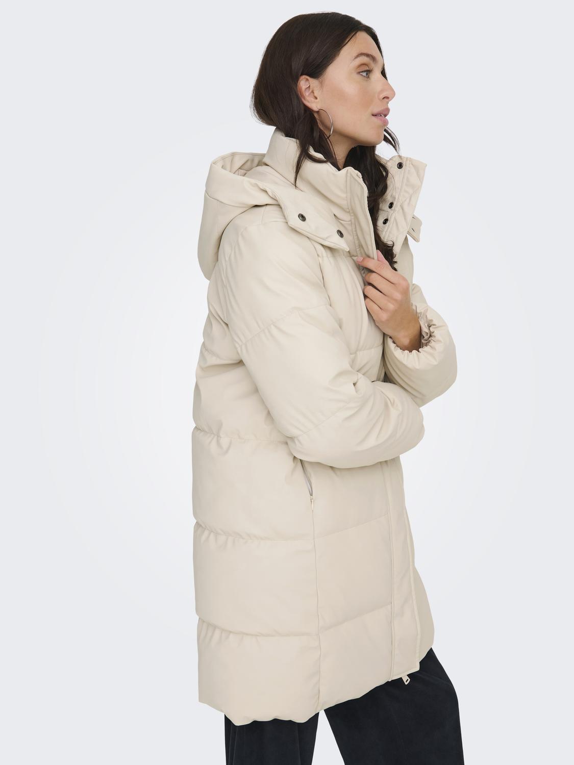 ONLAGNES COATED LONG PUFFER COAT OTW - 5