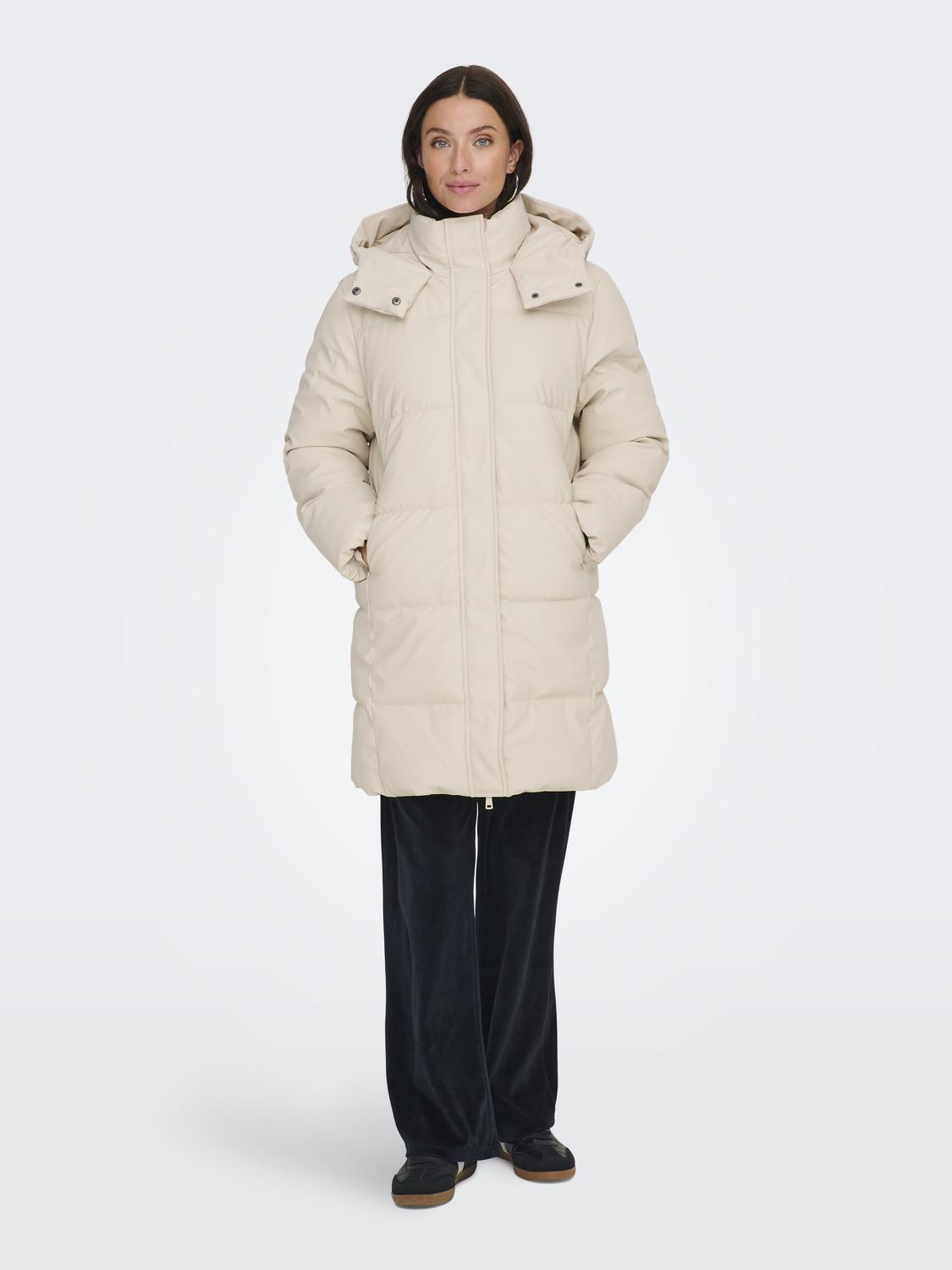 ONLAGNES COATED LONG PUFFER COAT OTW - 7