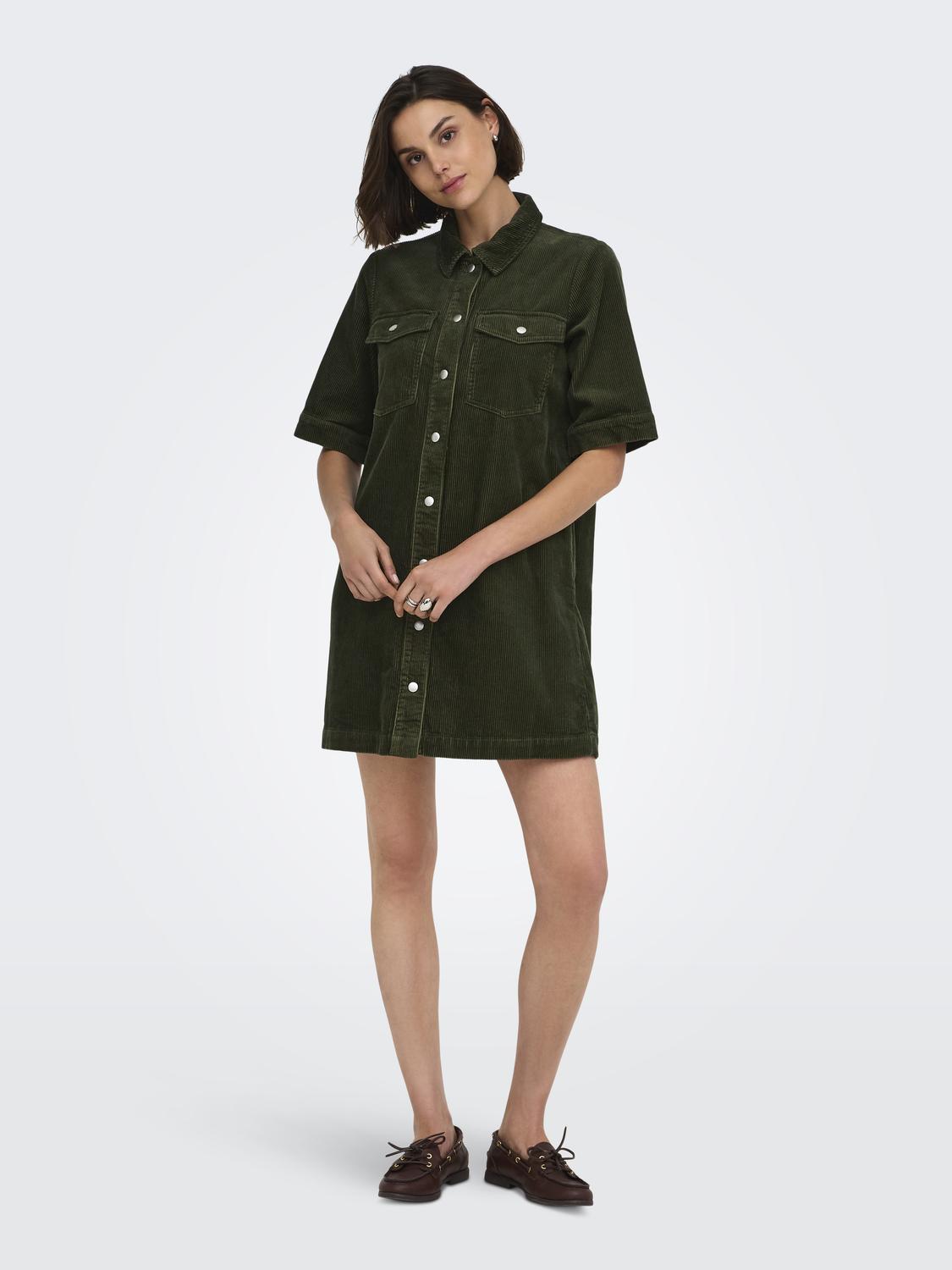 JDYSHIRAZ S/S BUTTON DRESS PNT NOOS - 6