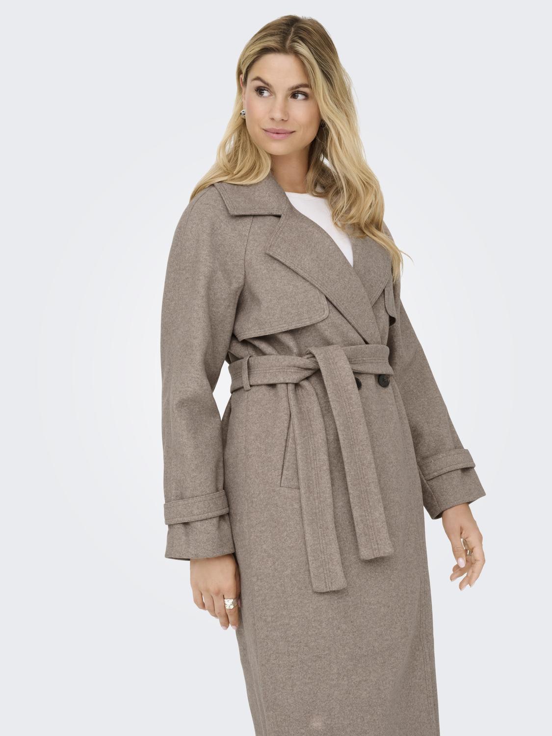 ONLLAURA BELTED LONG COAT OTW UG - 4