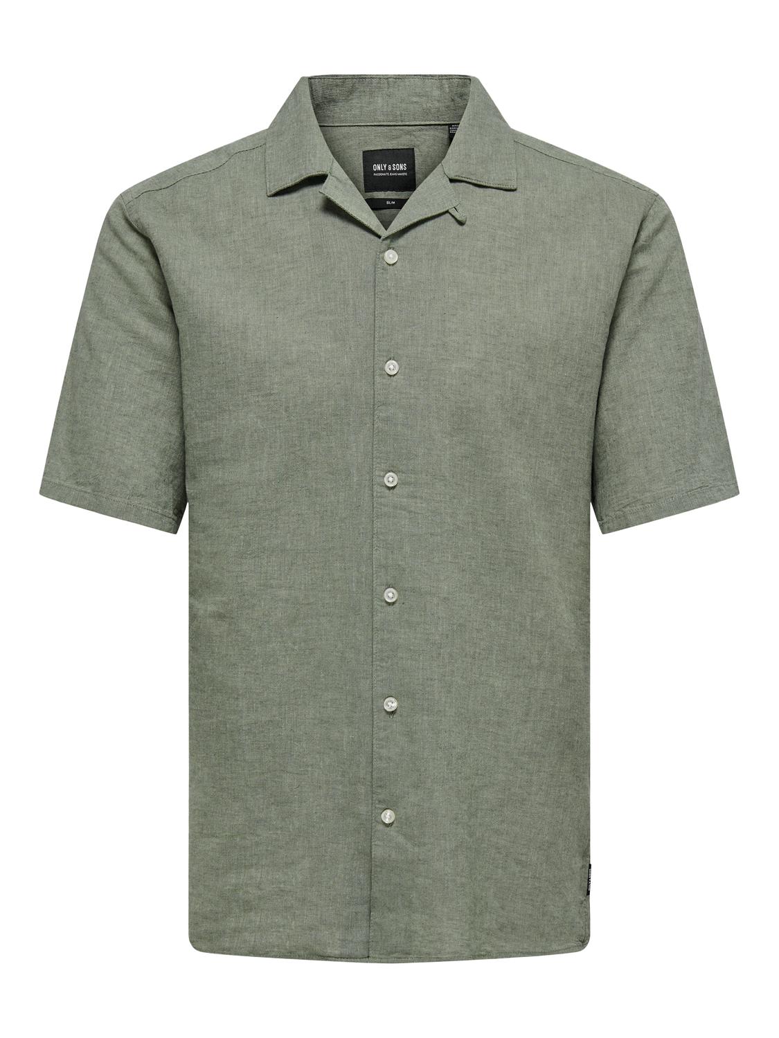 ONSCAIDEN SS SOLID RESORT LINEN NOOS - 3