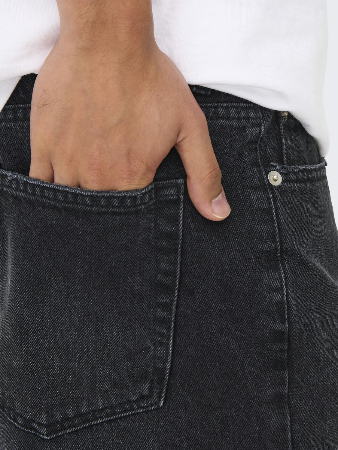 ONSEDGE BLACK 2047 TAI DNM SHORTS NOOS - 4