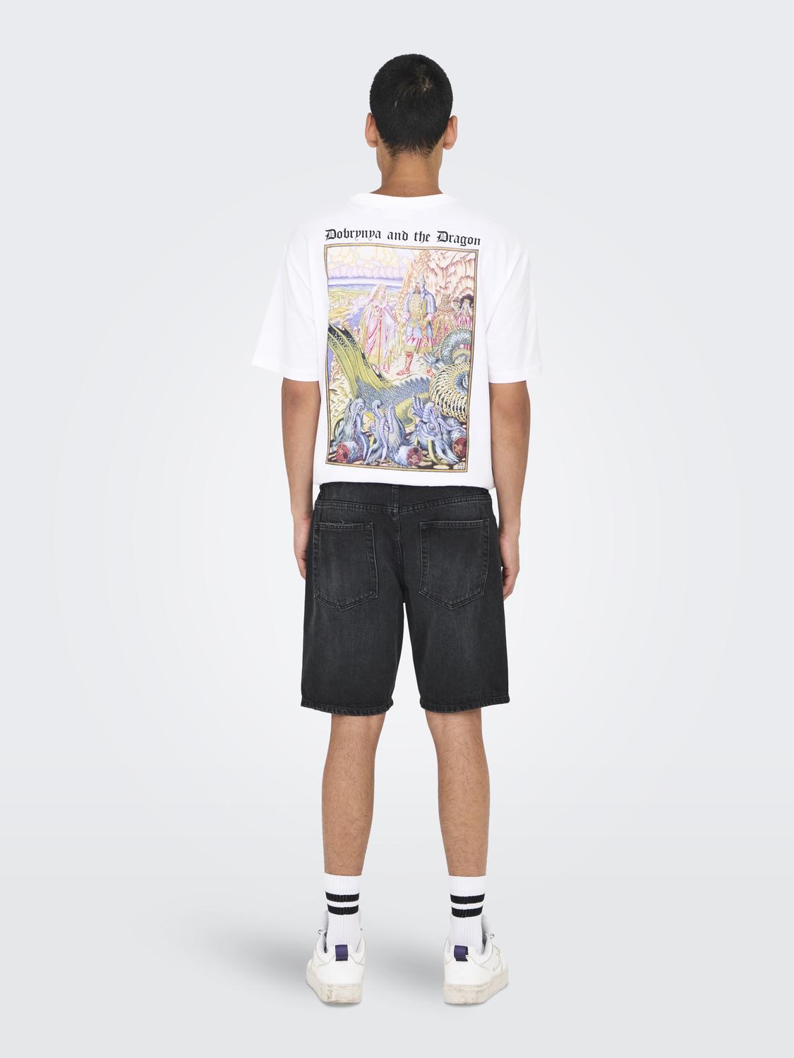 ONSEDGE BLACK 2047 TAI DNM SHORTS NOOS - 2