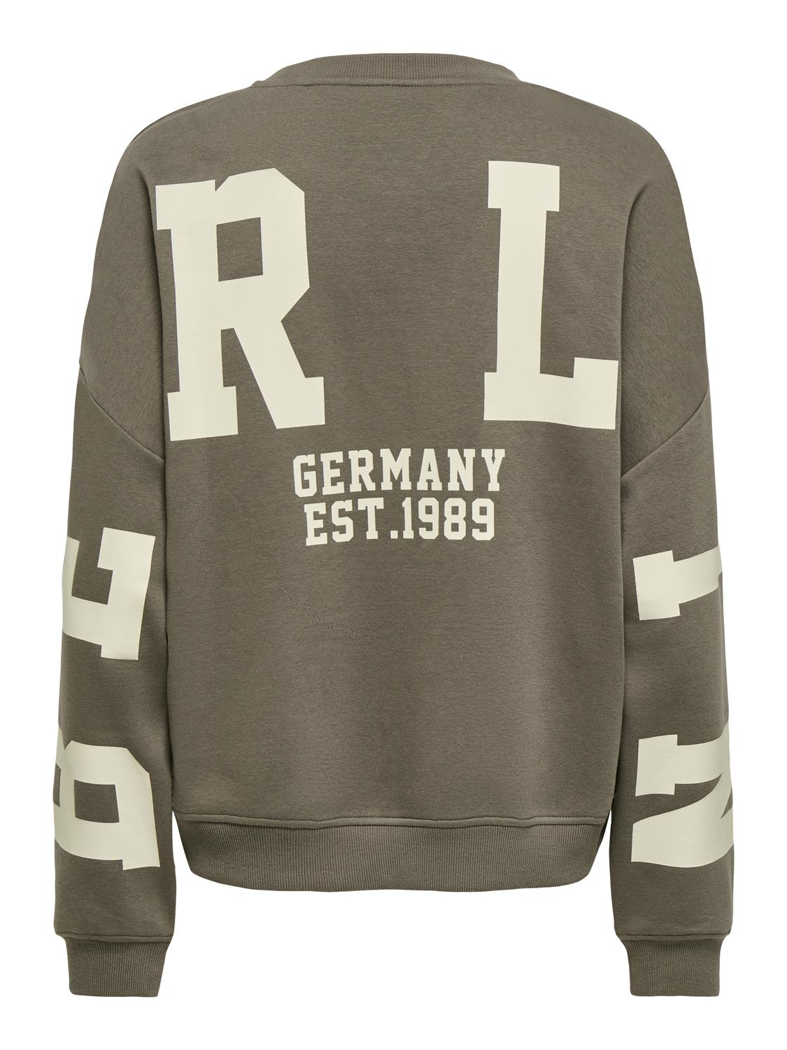 ONLSWEAT Loose Fit O-hals genser for fritidsklær - 7