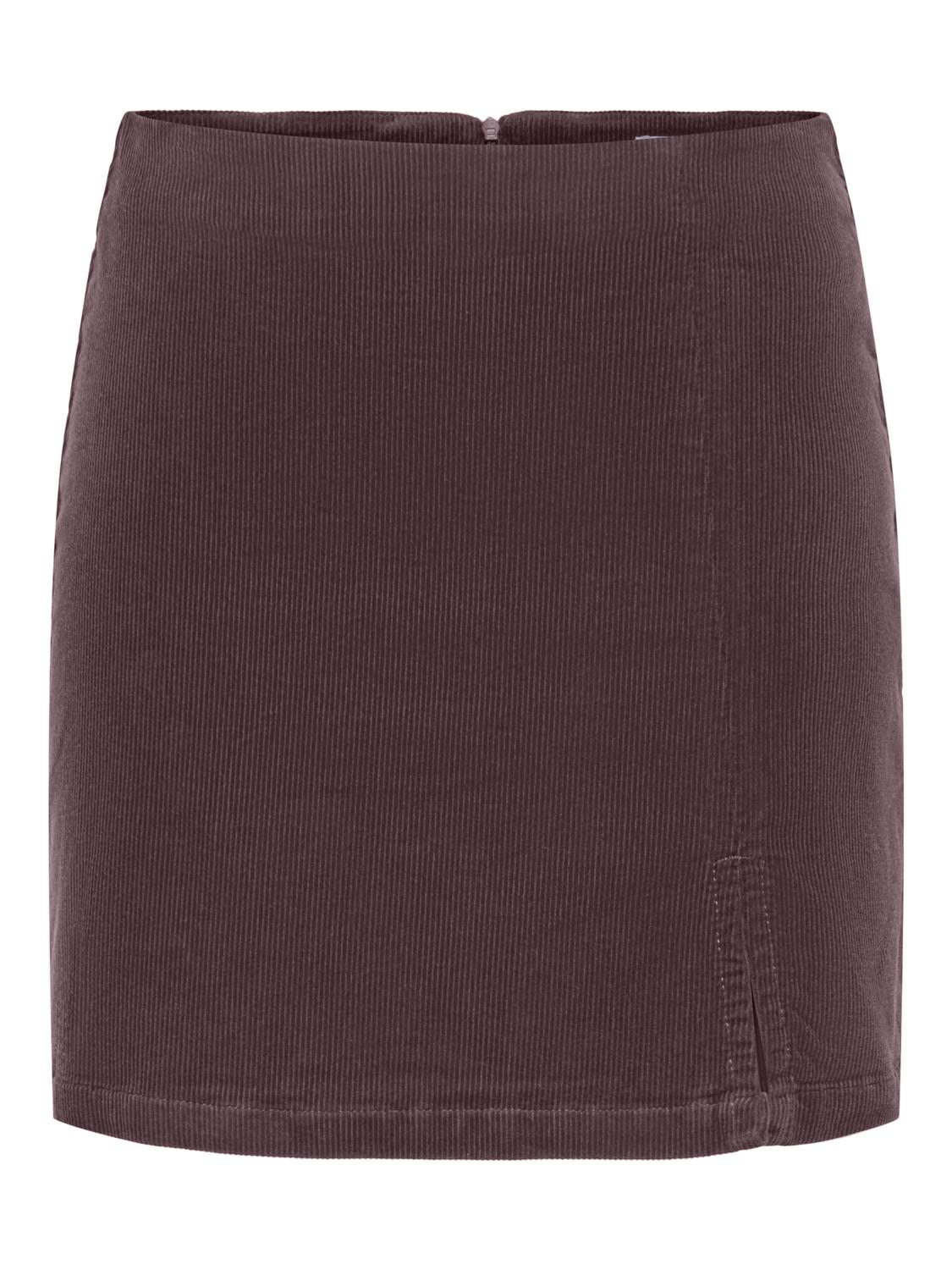 ONLFLORA HW CORD SHORT SLIT SKIRT PNT