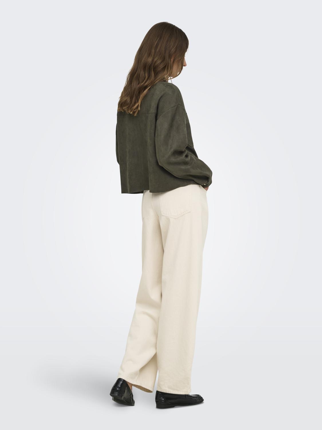 JDYJULLE L/S FAKE SUEDE SHIRT JRS NOOS - 2