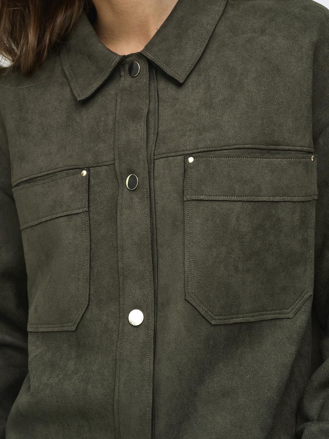 JDYJULLE L/S FAKE SUEDE SHIRT JRS NOOS - 5