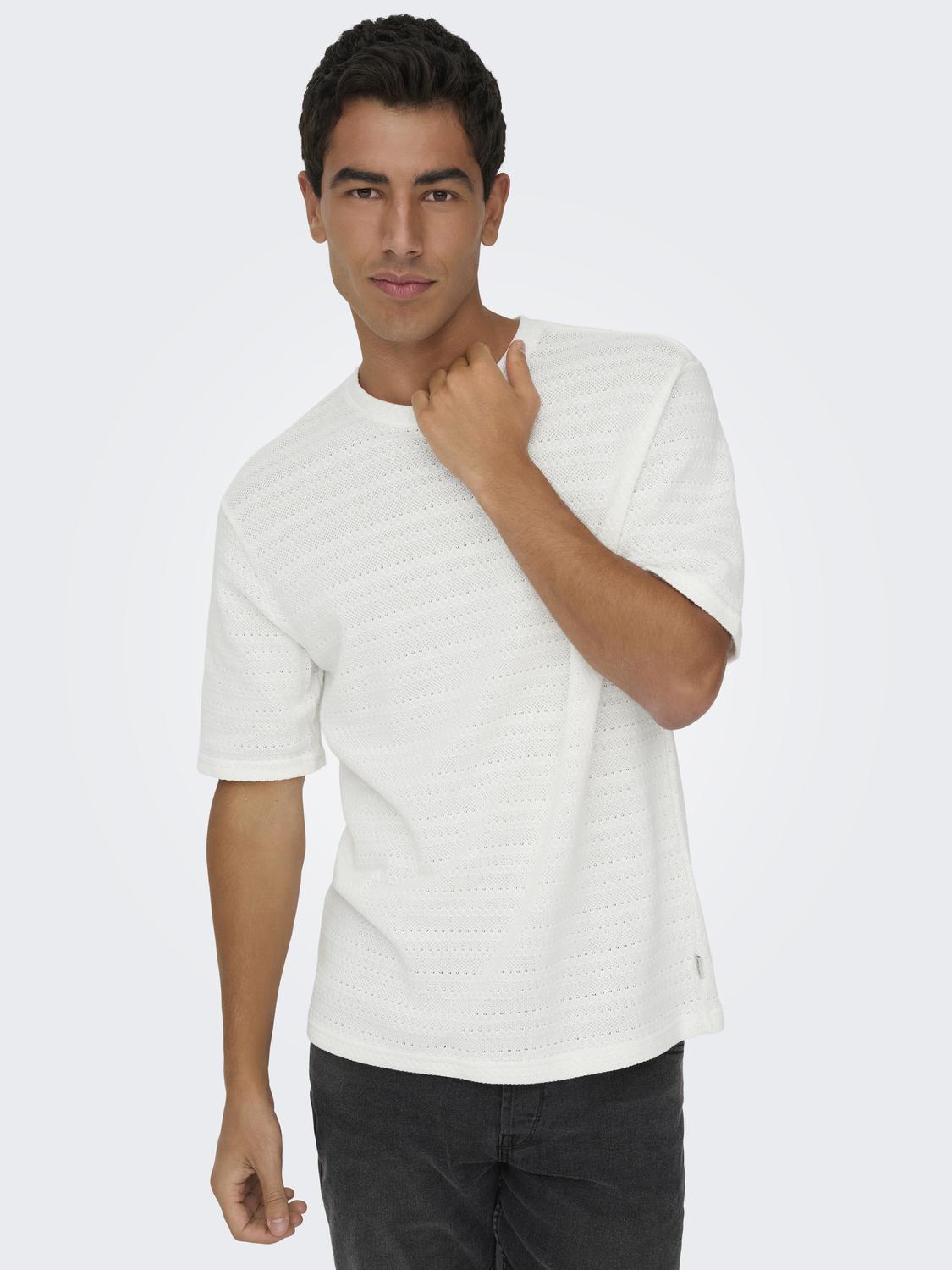 ONSGIVO REG 12 SS CREW KNIT NOOS - 4
