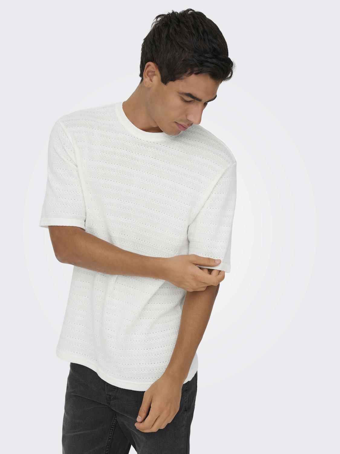 ONSGIVO REG 12 SS CREW KNIT NOOS - 5