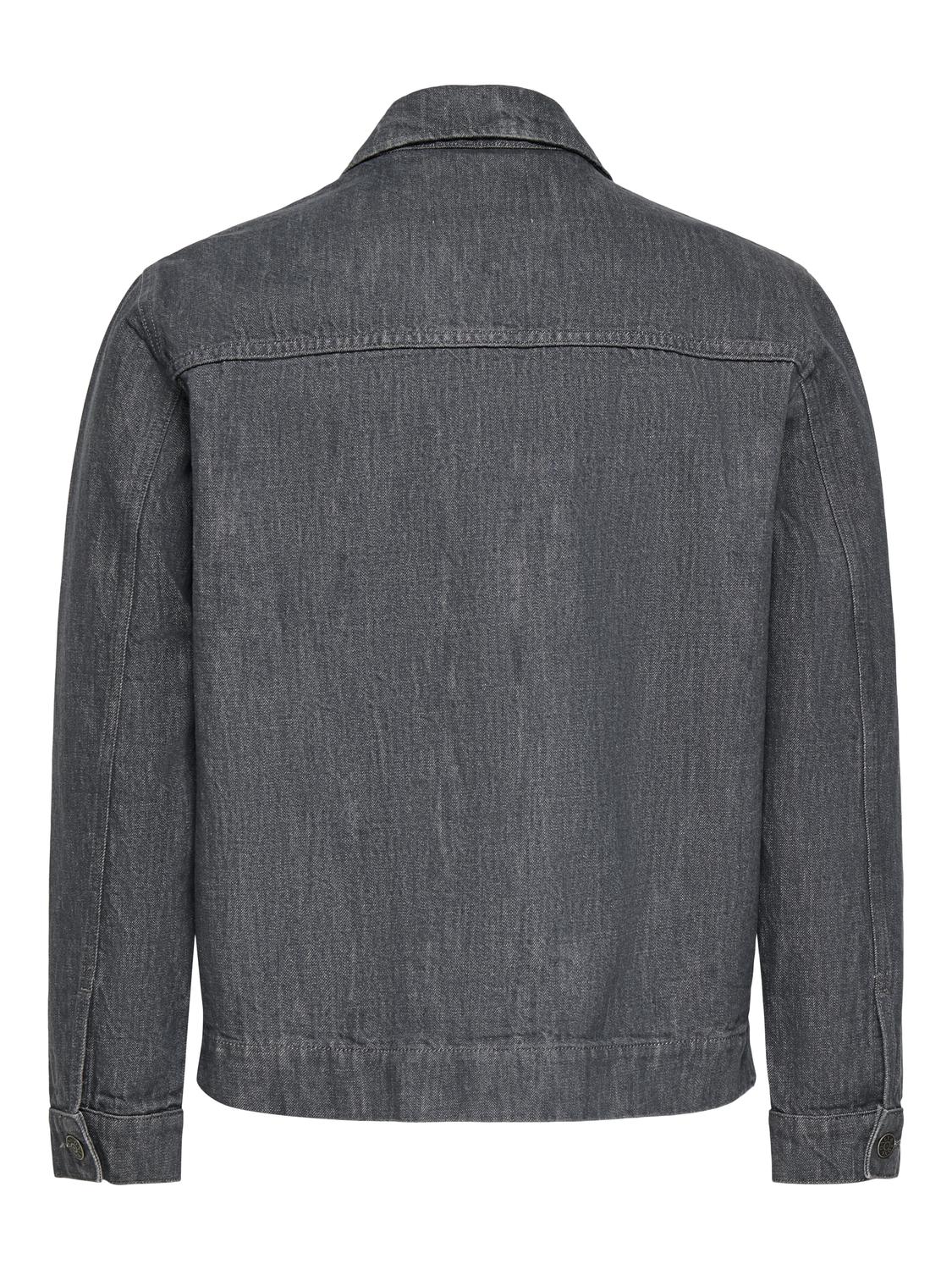 ONSCASSEL GREY RINSE 1240 DOT DNM JACKET - 7
