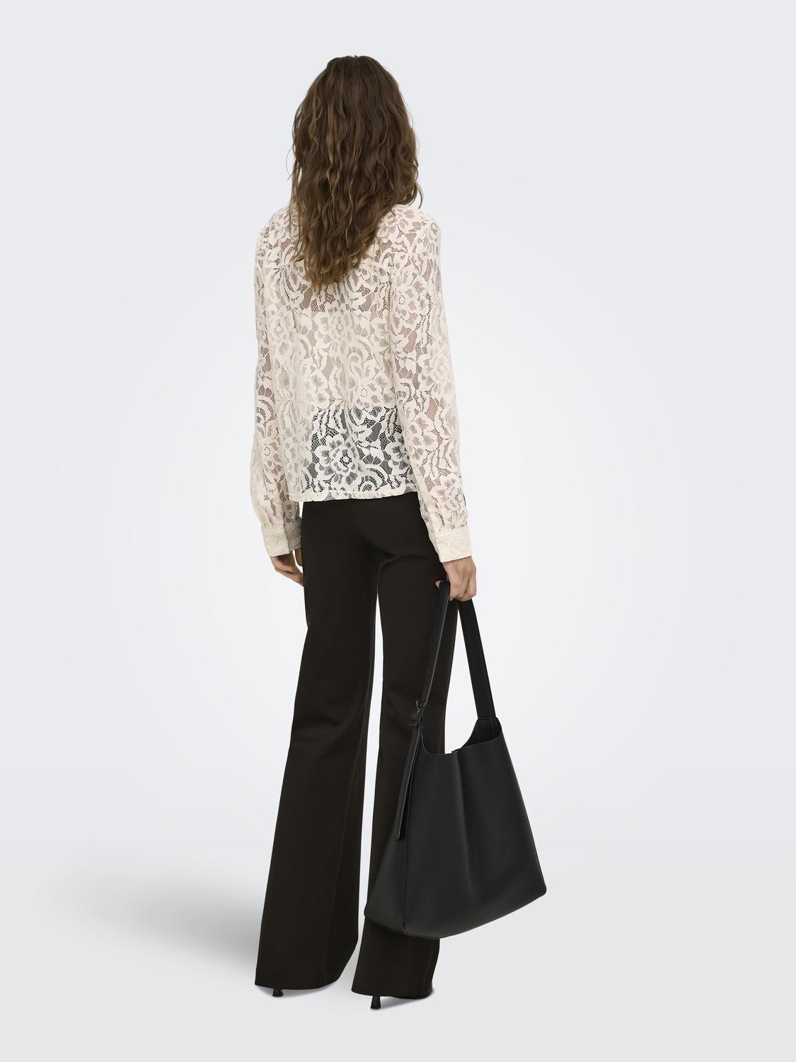 ONLBIRUN L/S LACE SHIRT WVN - 2