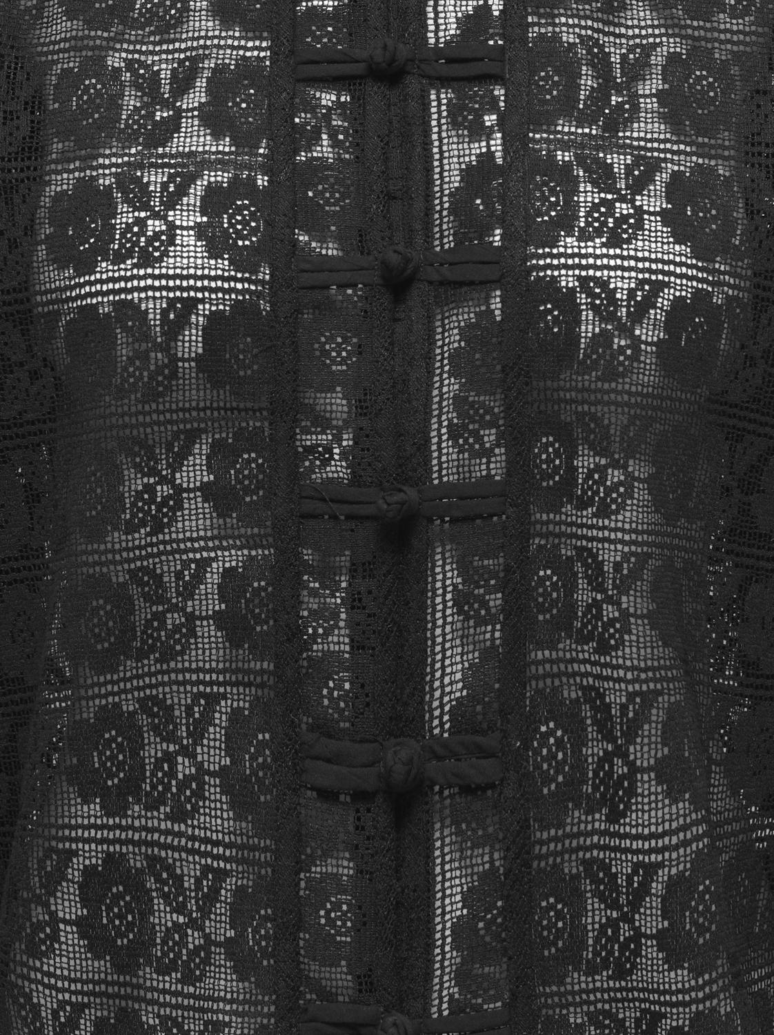 STUCHLOE MANDARIN L/S LACE SHIRT WVN - 2