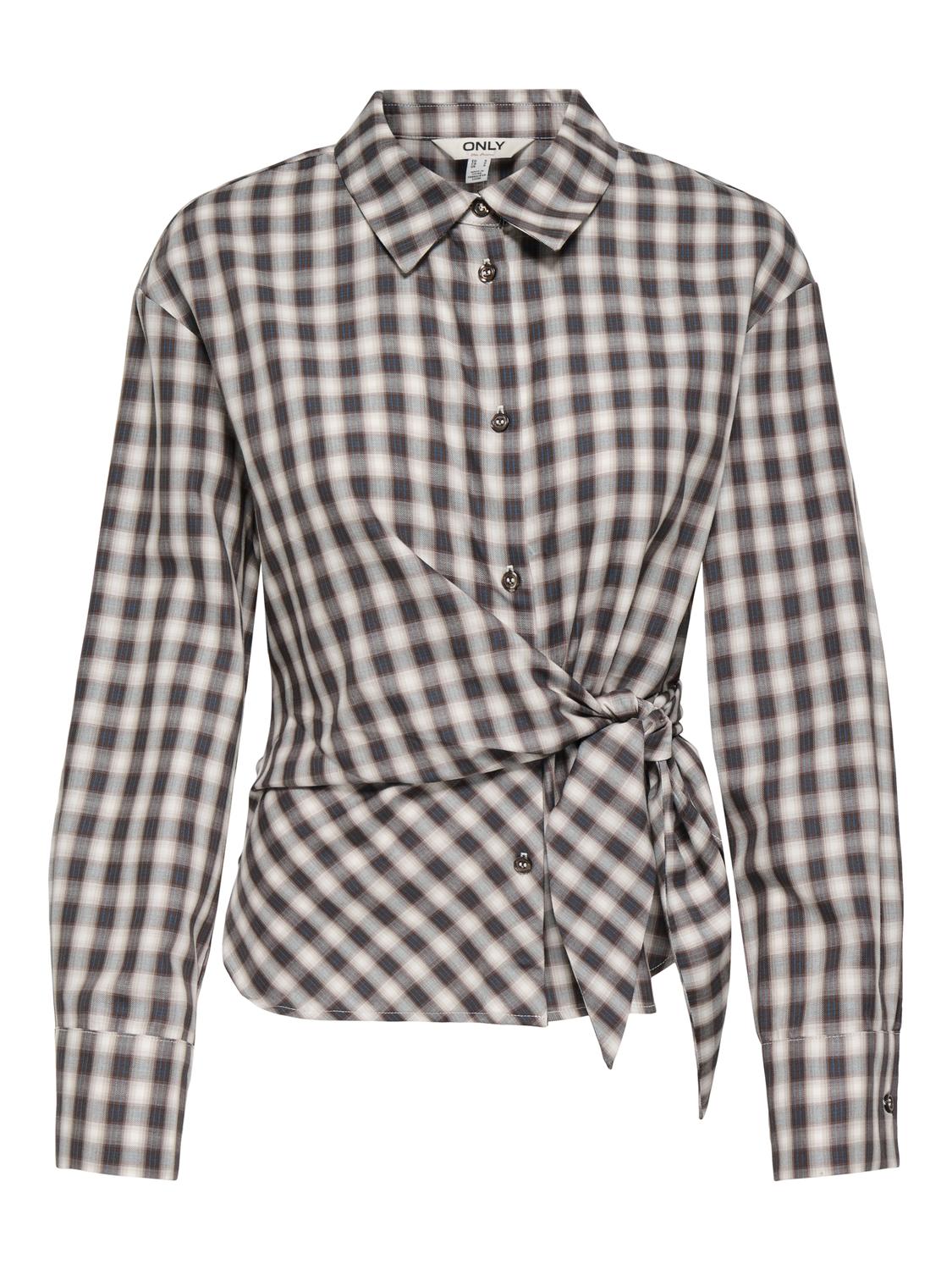 ONLNOLA LS CHECK WRAP SHIRT WVN EX