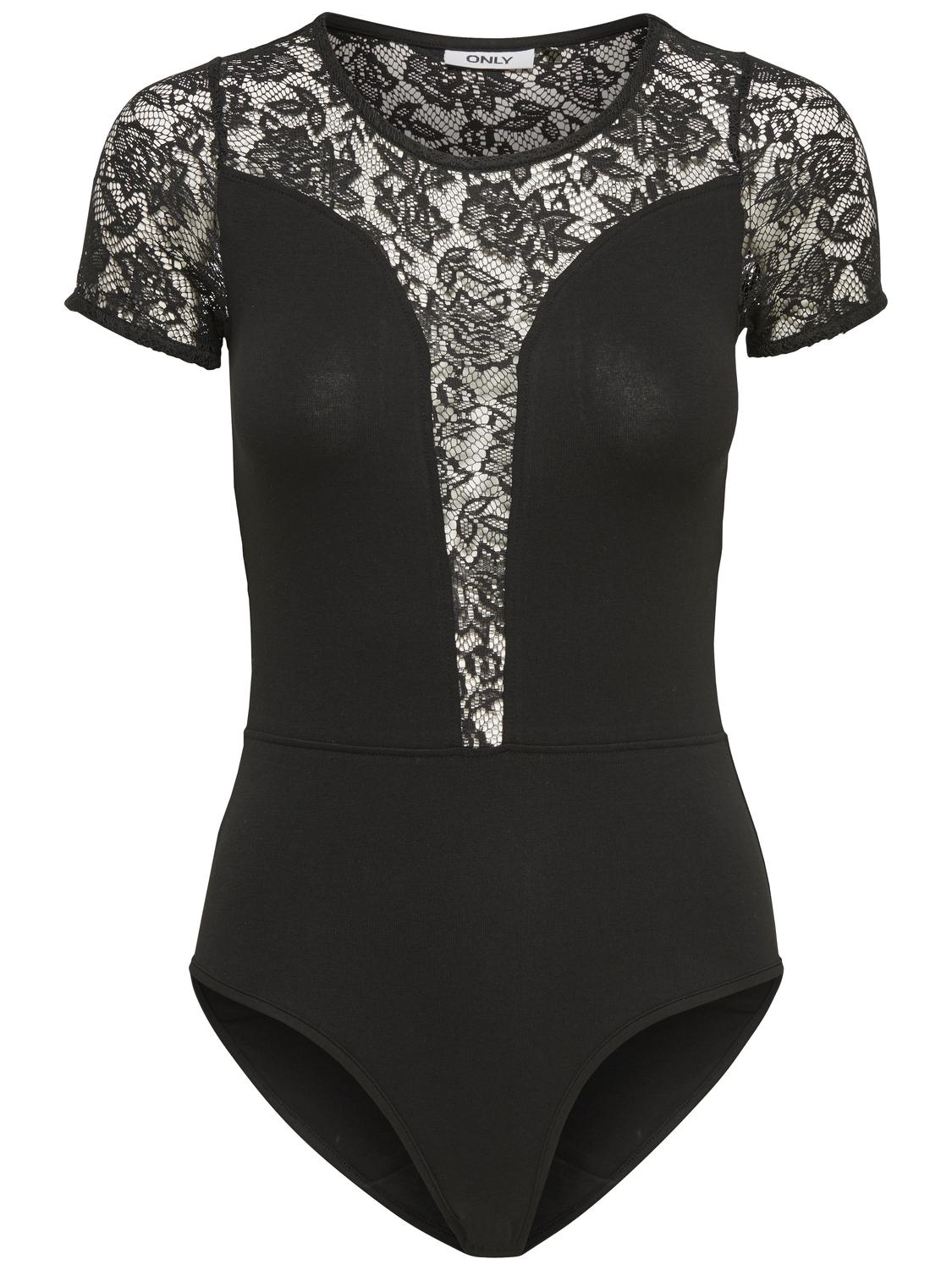 ONLANNA S/S LACE BODYSTOCKING JRS