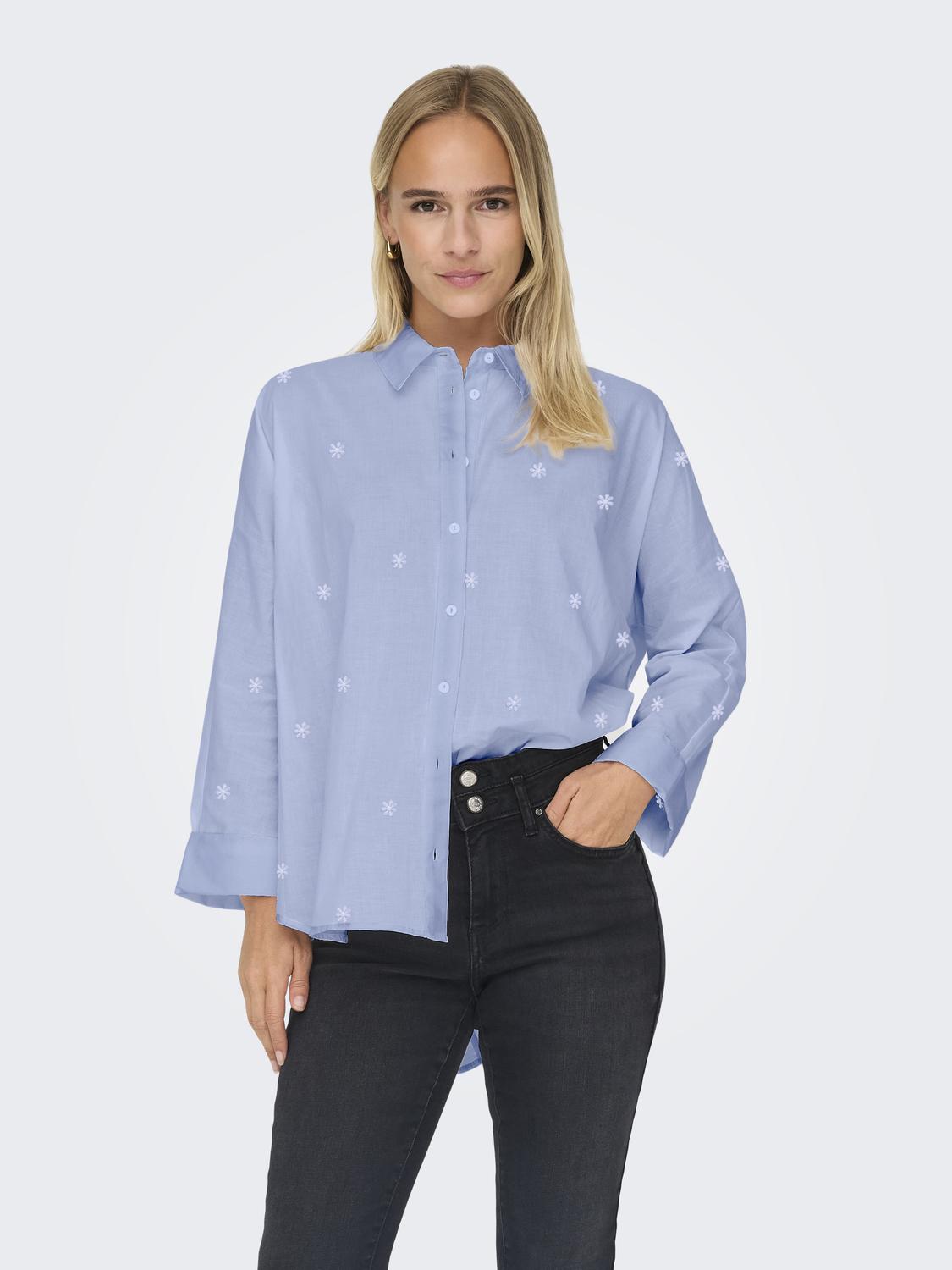 ONLNEW Knoopsluiting Box Fit Overhemd met Lange Mouwen