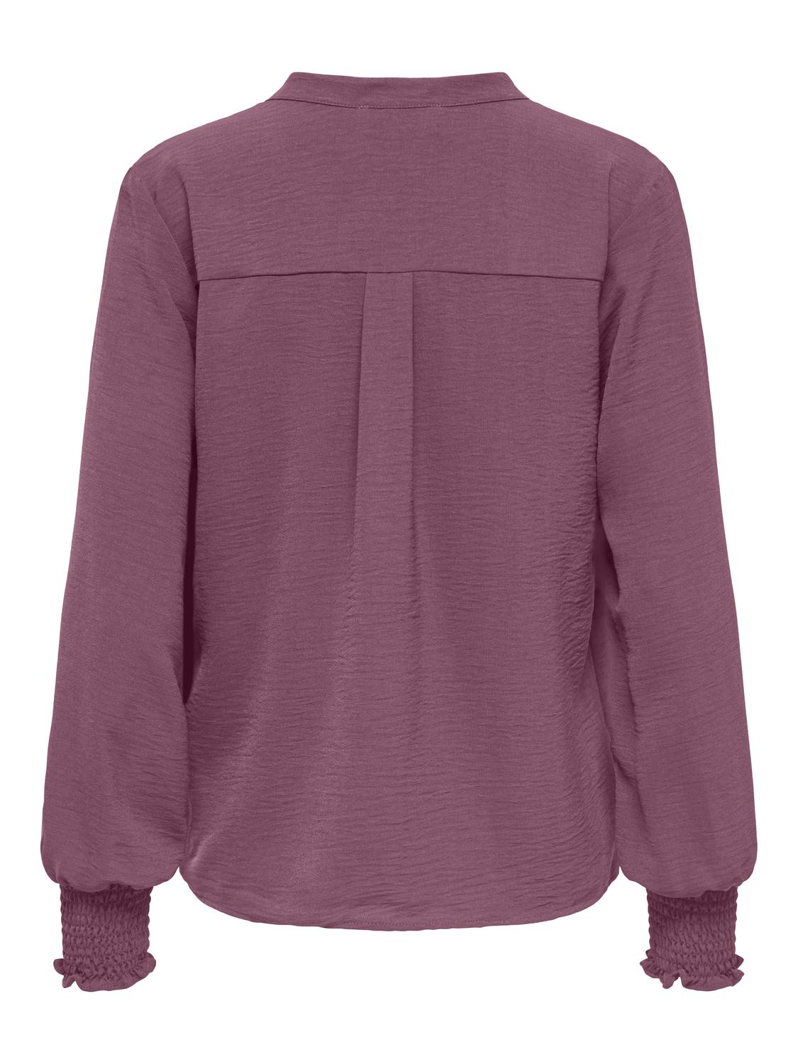ONLMETTE V-NECK LS SMOCK TOP NOOS WVN - 3