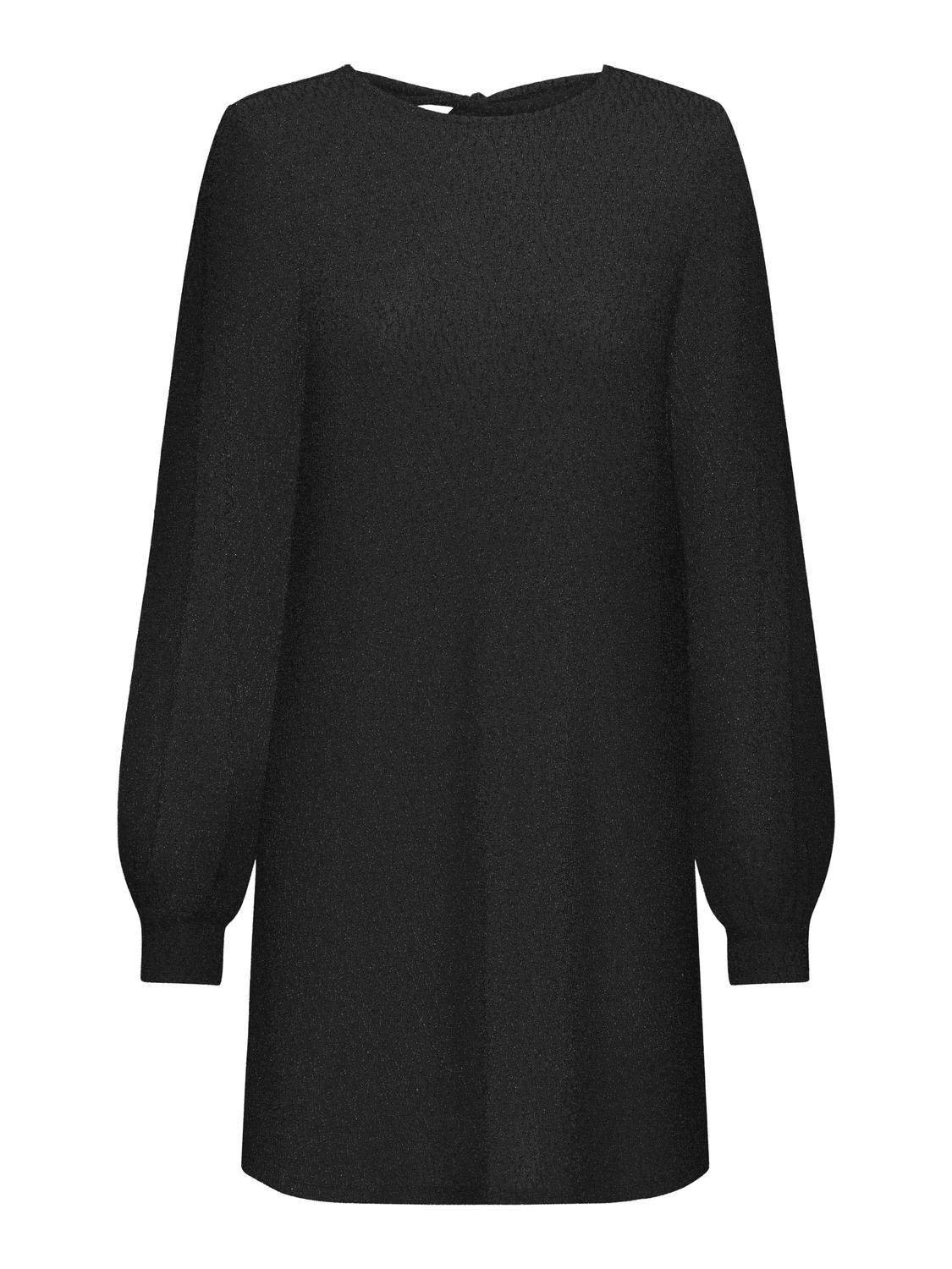 ONLCAROL L/S GLITTER BOW DRESS CS JRS