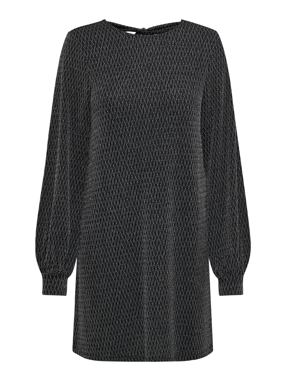 ONLCAROL L/S GLITTER BOW DRESS CS JRS - 3