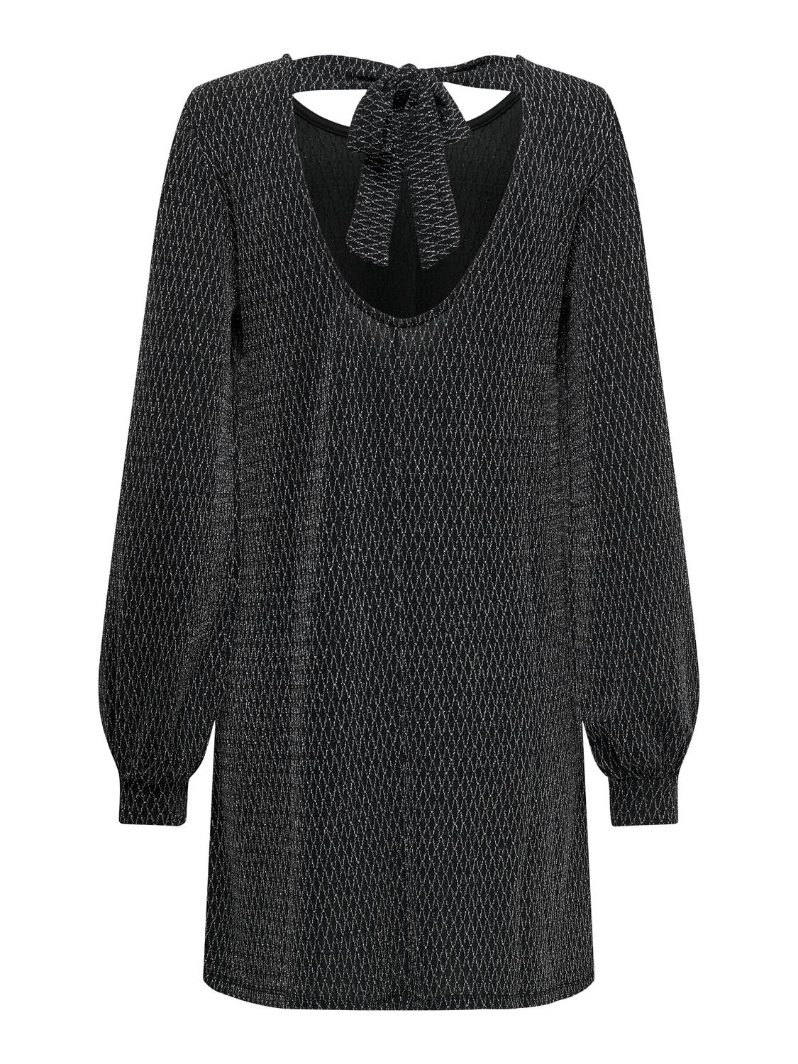 ONLCAROL L/S GLITTER BOW DRESS CS JRS - 7