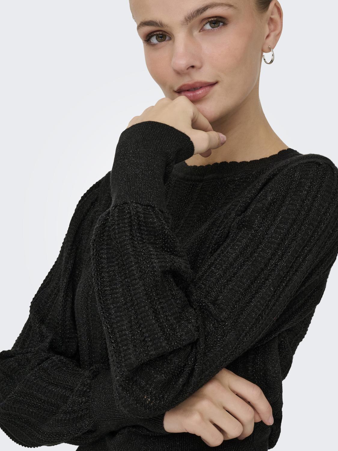 JDYBEAUTY L/S GLITTER PULLOVER KNT - 5