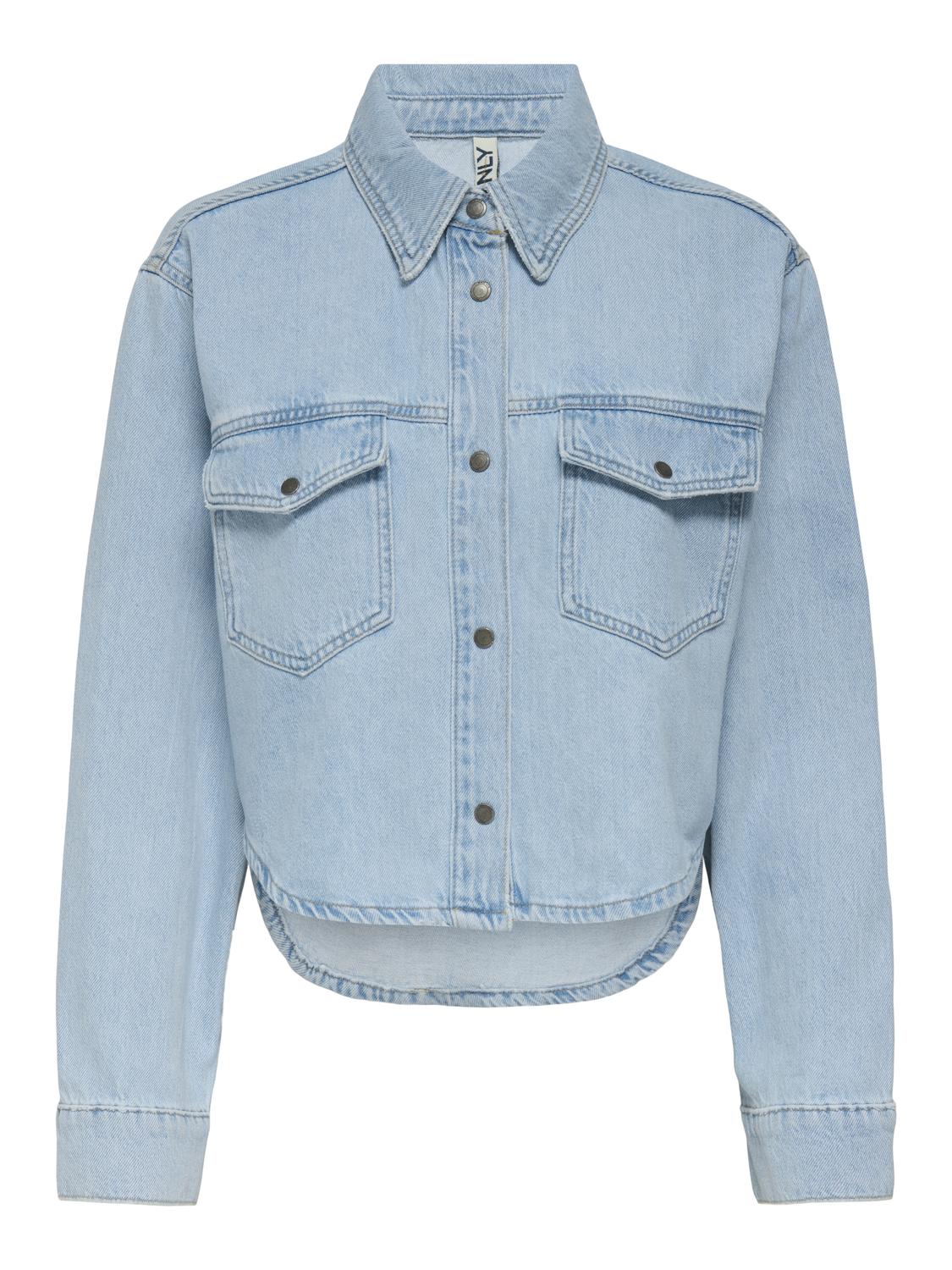 ONLAMINA L/S CROPPED DNM SHIRT AZG