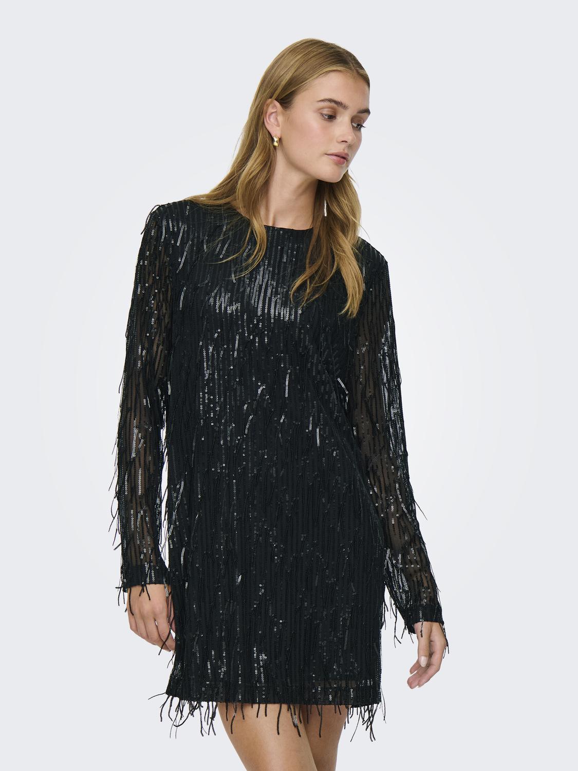 ONLANIKA SPACY LS SHORT DRESS WVN
