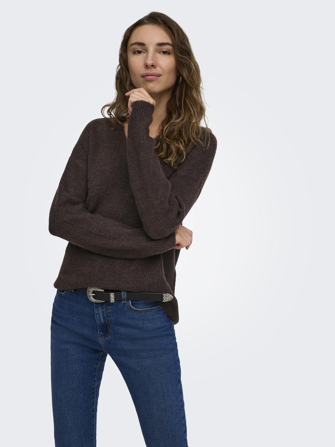 ONLCAMILLA V-NECK L/S PULLOVER KNT NOOS