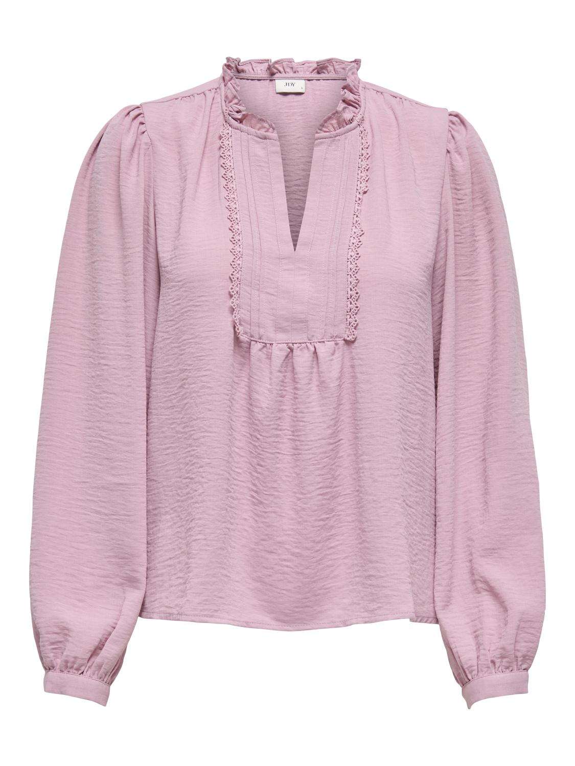 JDYRACHEL LIFE L/S PINTUCK TOP WVN NOOS - 3